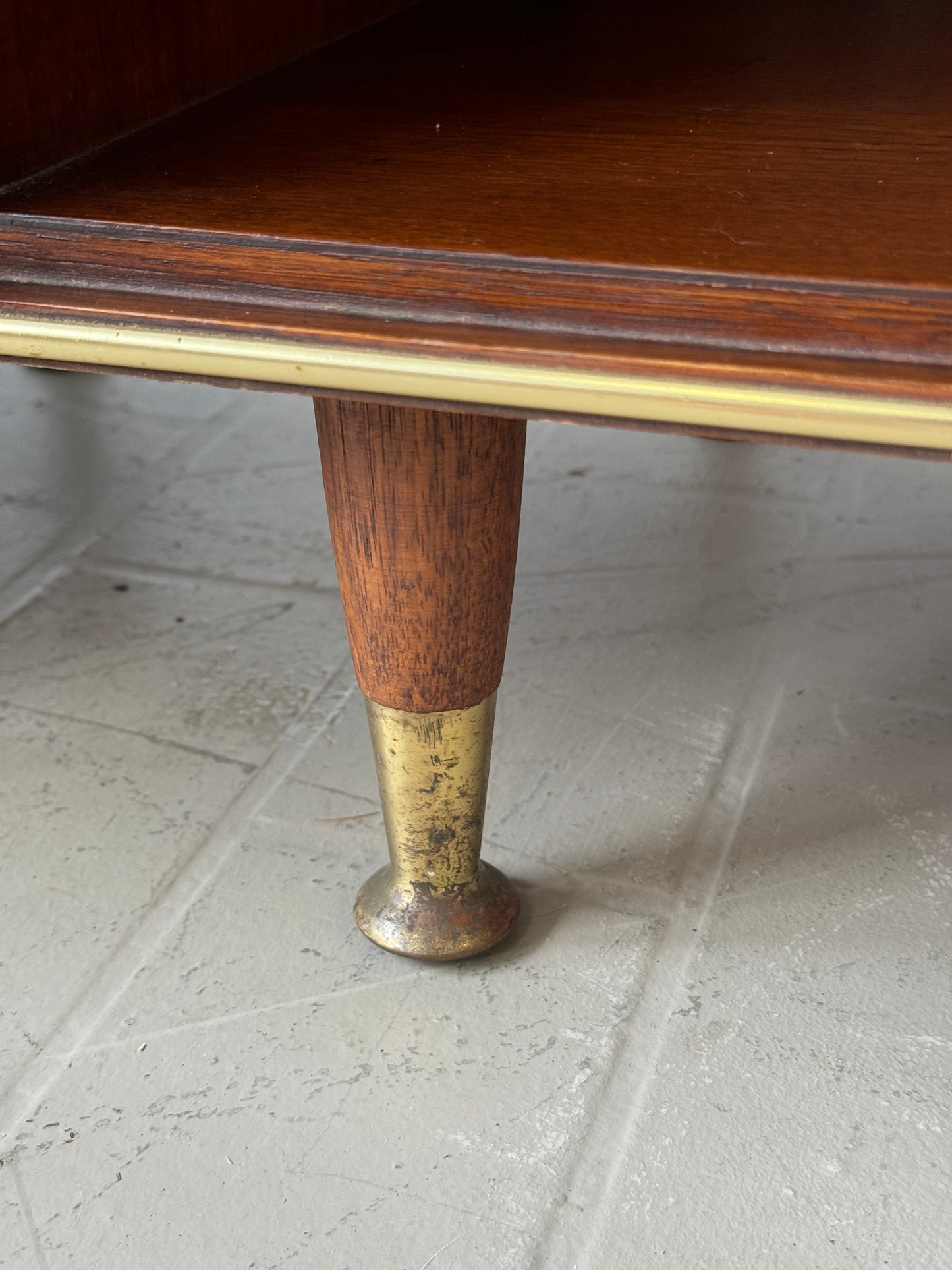 Pair MCM RWay Walnut Nightstands