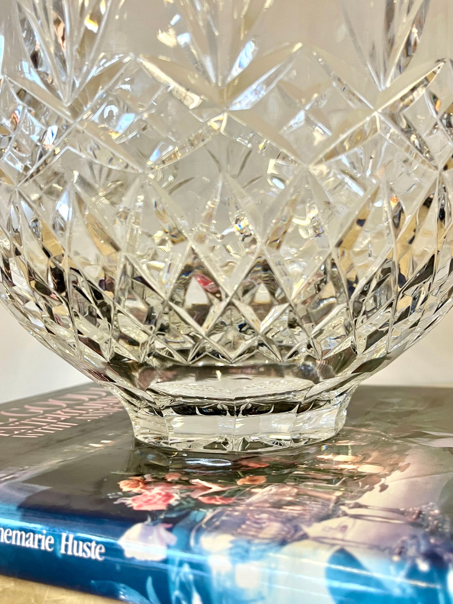 Large Vintage Cut Crystal Bowl