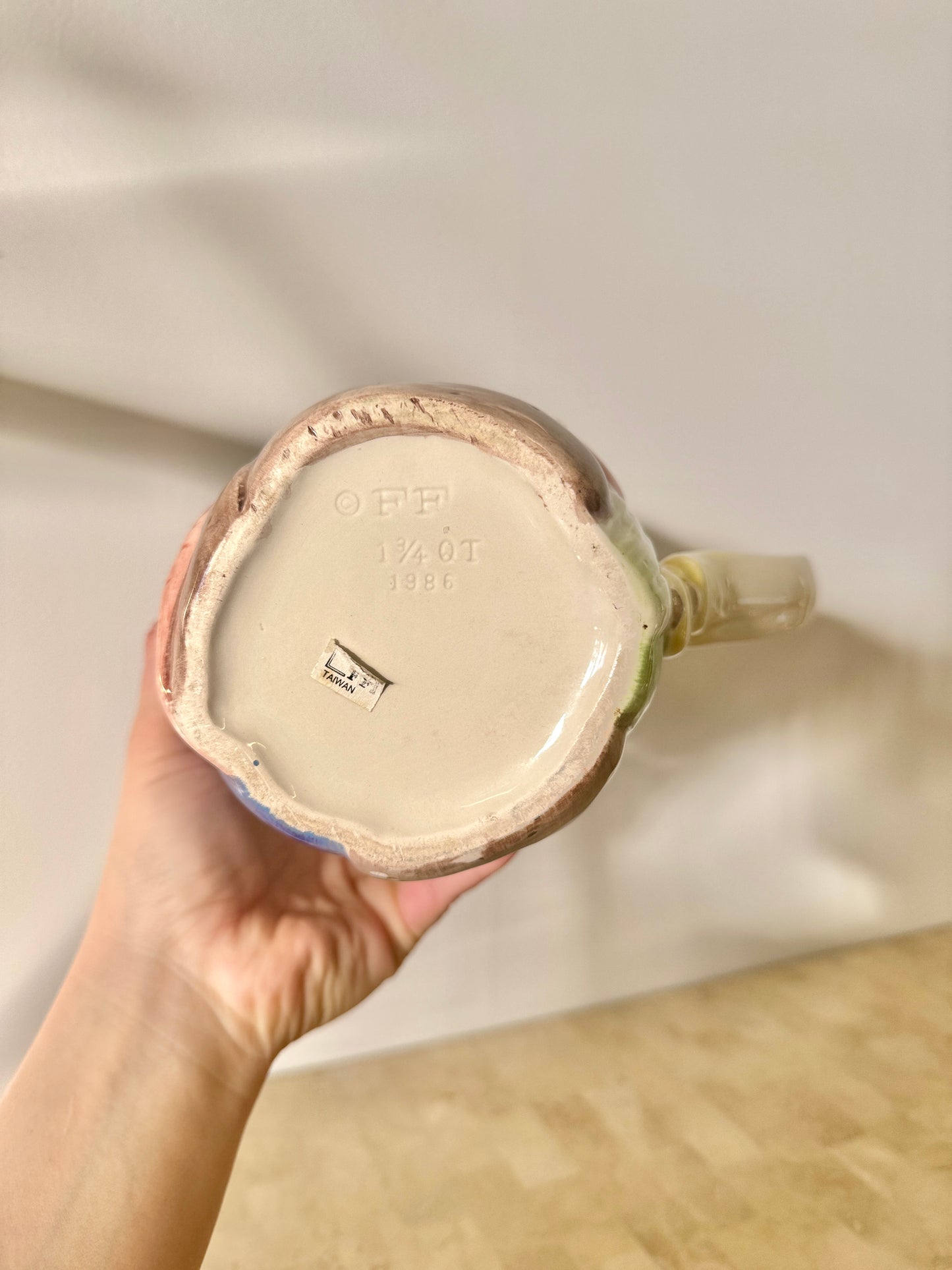 Vintage 1986 Fitz & Floyd Vegetable Garden Pitcher