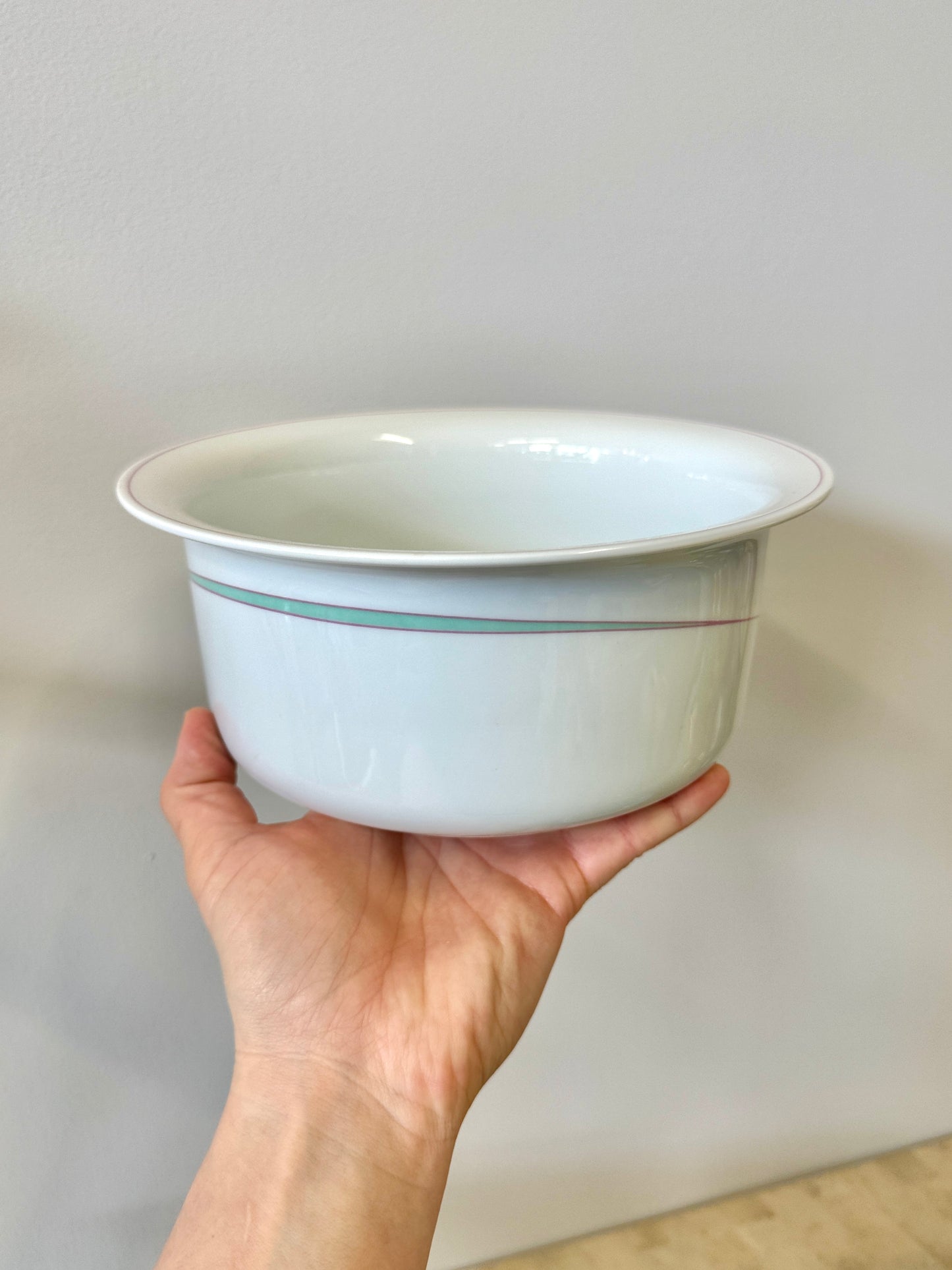 Vintage 1980s Pastel Rimmed Porcelain Arzberg “Orion” Tableware Set