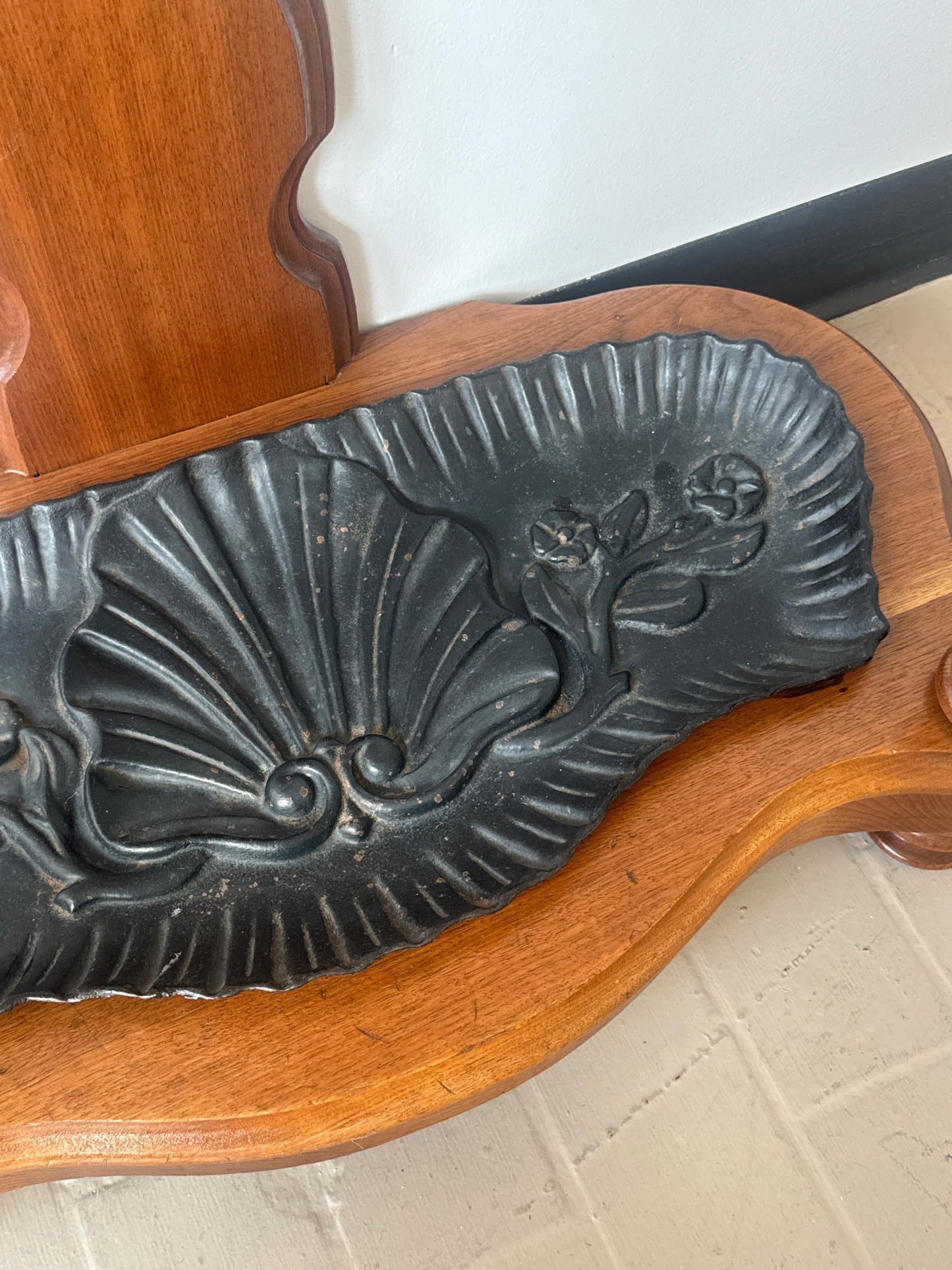 Antique Walnut “Medusa” Hall Tree