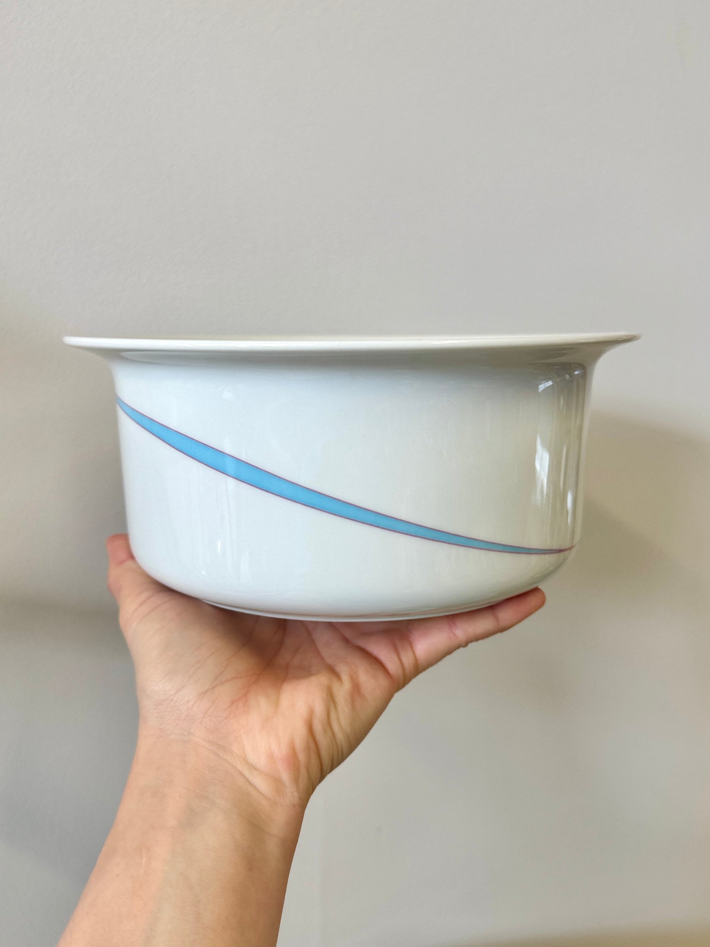 Vintage 1980s Pastel Rimmed Porcelain Arzberg “Orion” Tableware Set