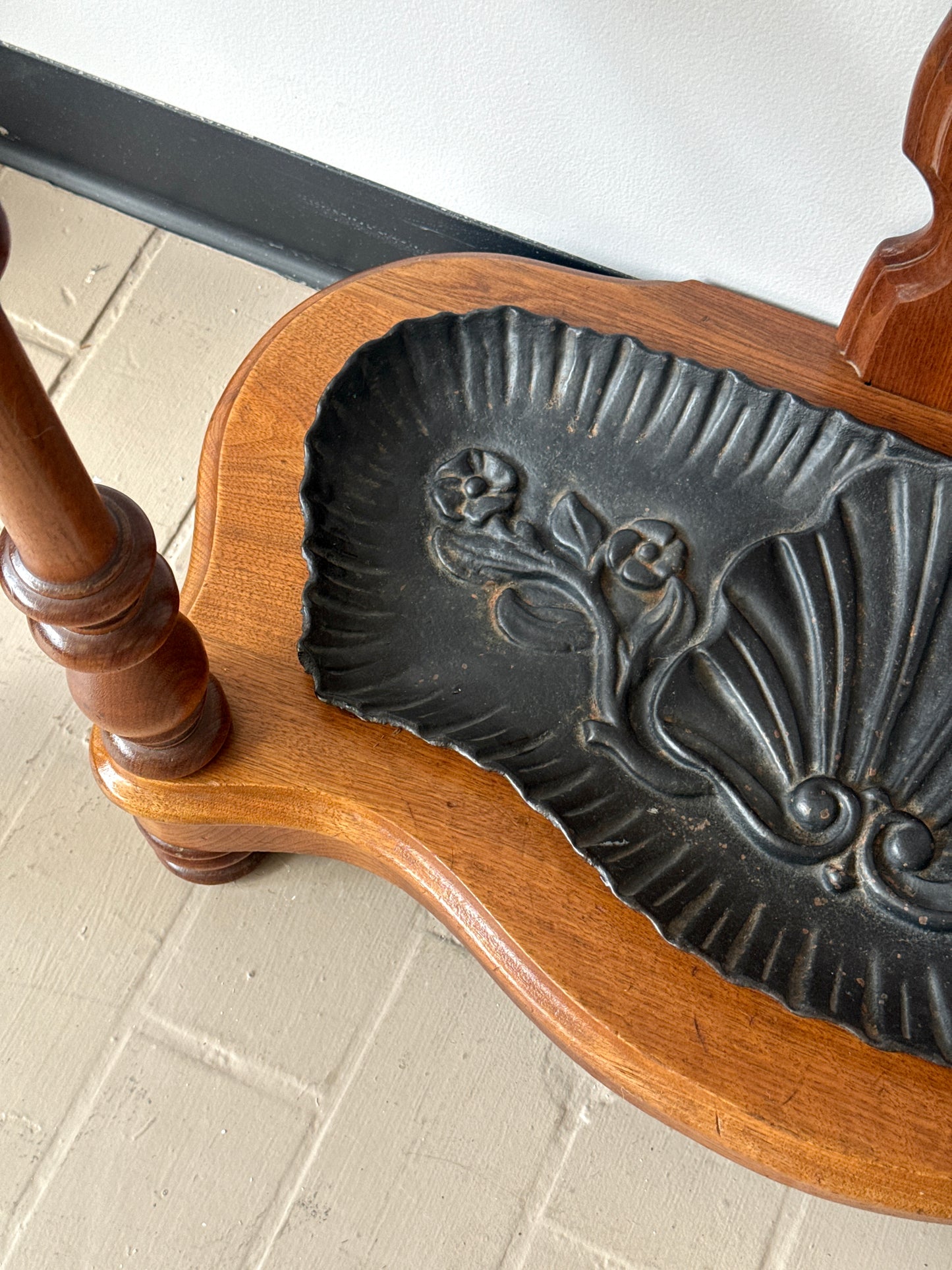 Antique Walnut “Medusa” Hall Tree