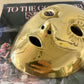 Vintage Hanging Brass Mask