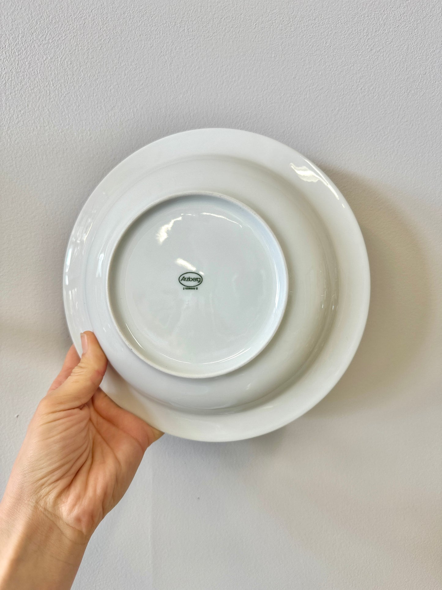 Vintage 1980s Pastel Rimmed Porcelain Arzberg “Orion” Tableware Set