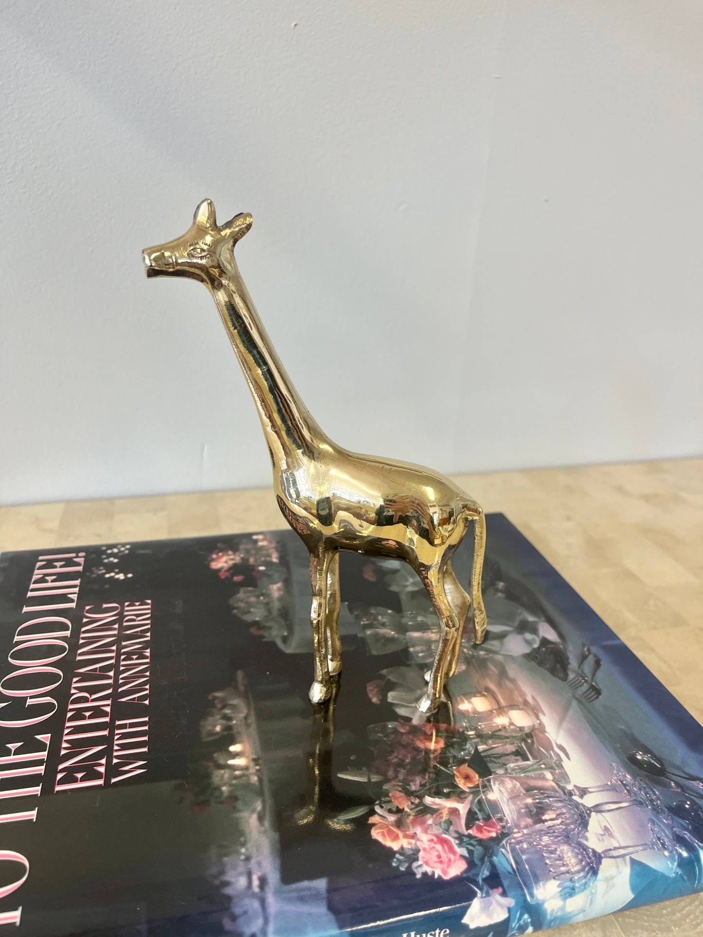 Vintage Brass Giraffe