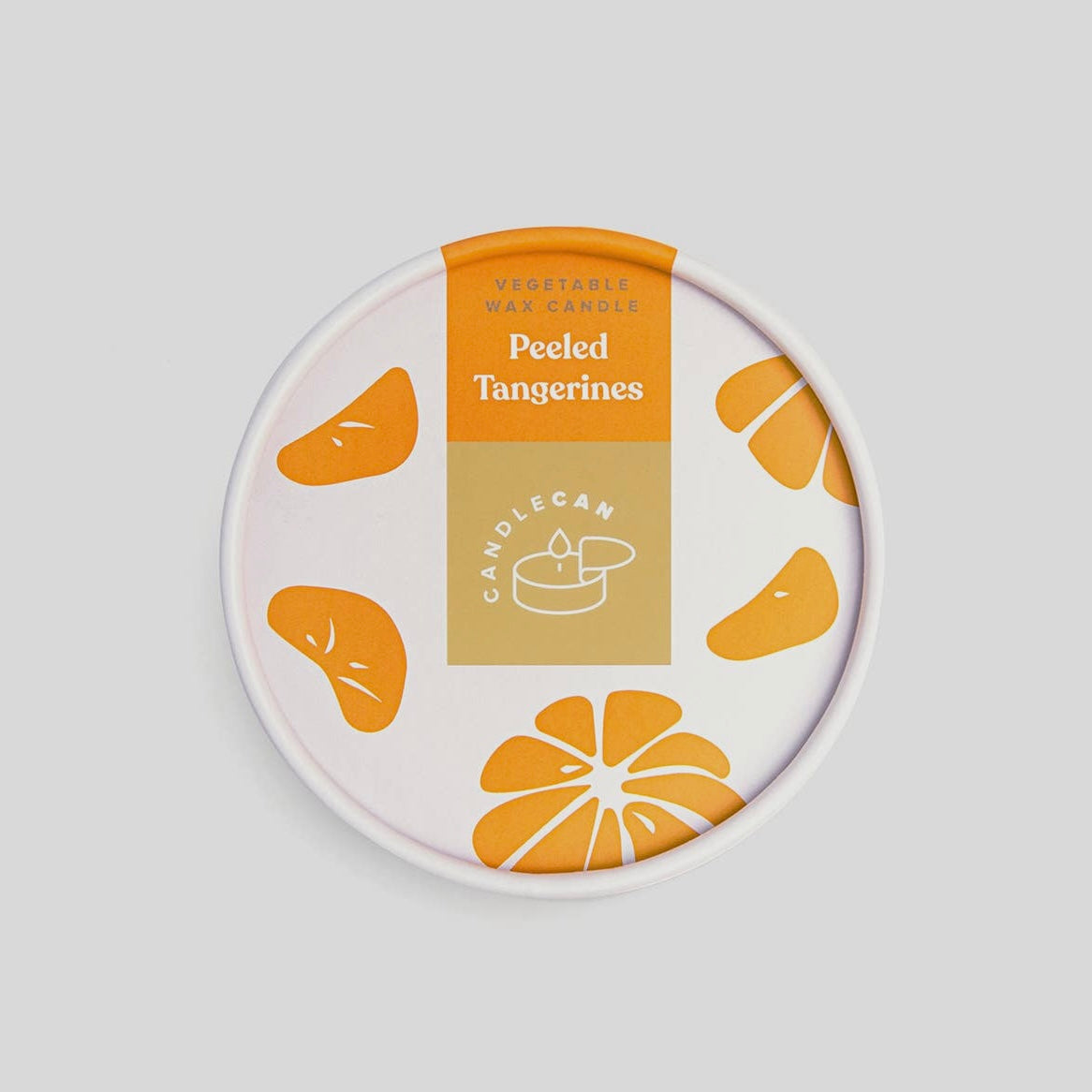 CandleCan Peeled Tangerines Tin Candle