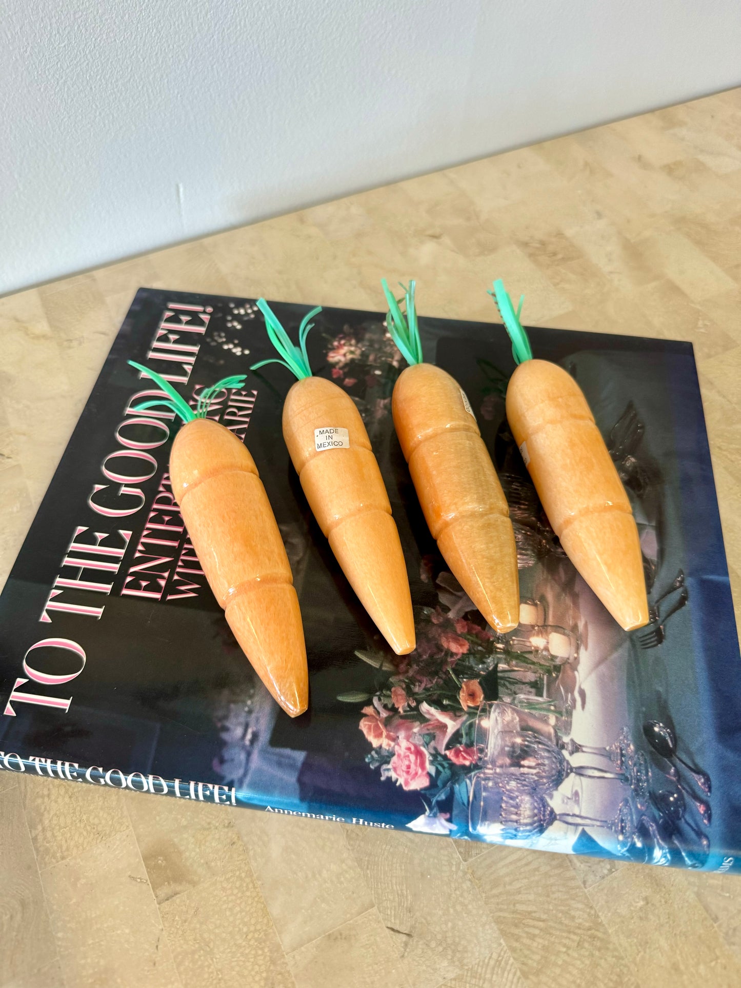Vintage Alabaster Carrots