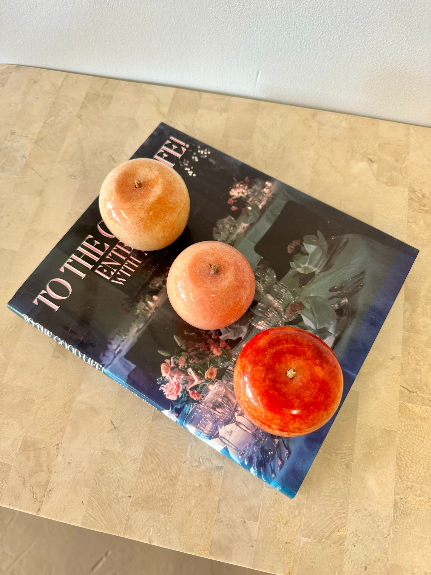 Vintage Alabaster Apples