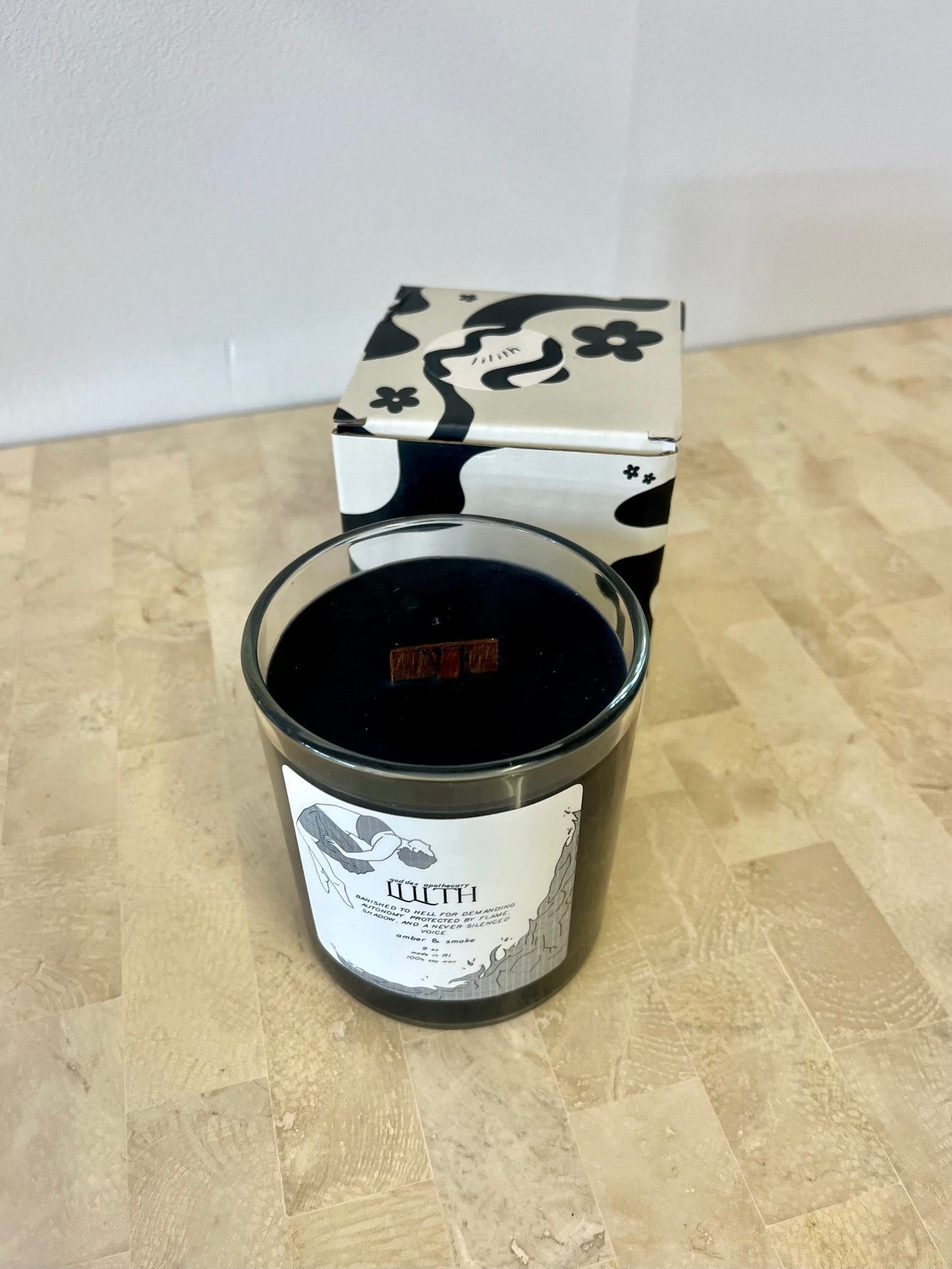 Goddex Lilith Amber & Smoke Soy Candle