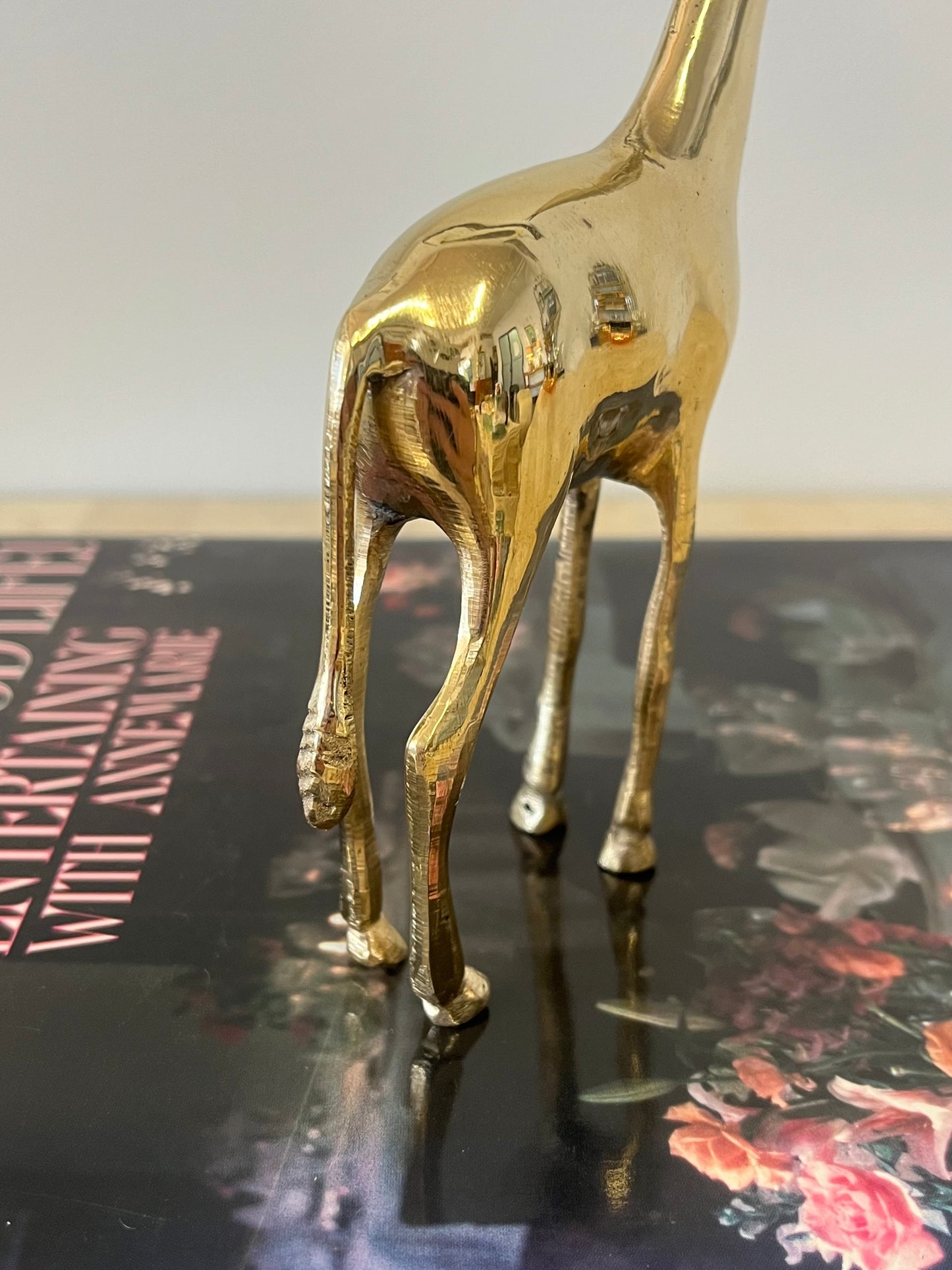Vintage Brass Giraffe