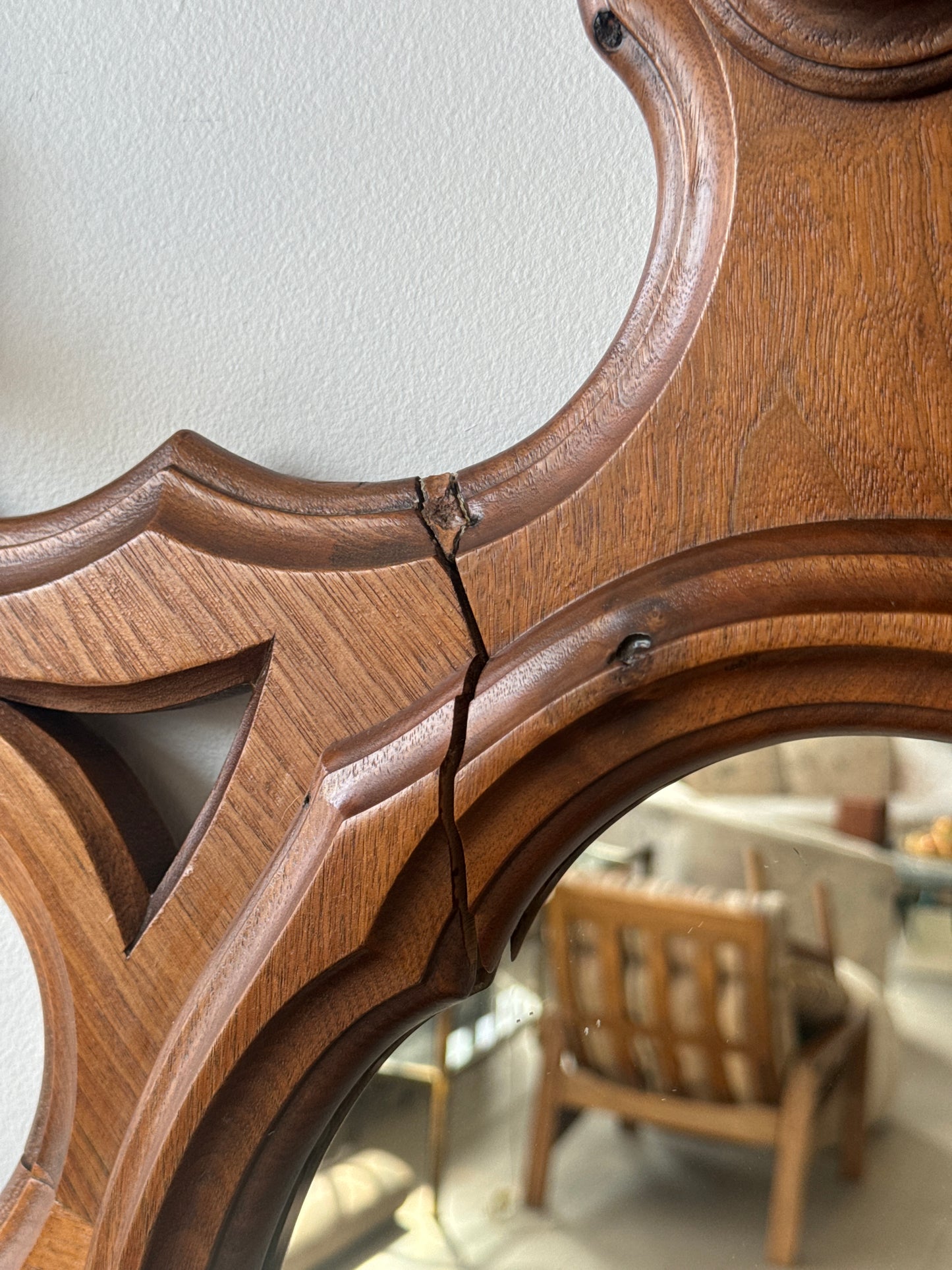 Antique Walnut “Medusa” Hall Tree