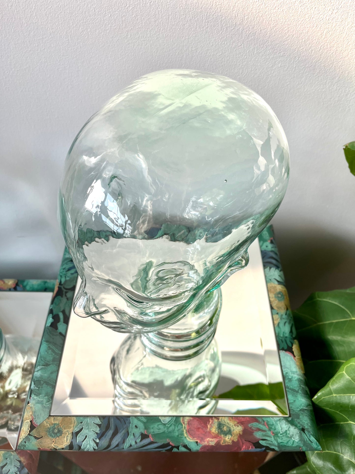 Vintage Glass Mannequin Heads - two available