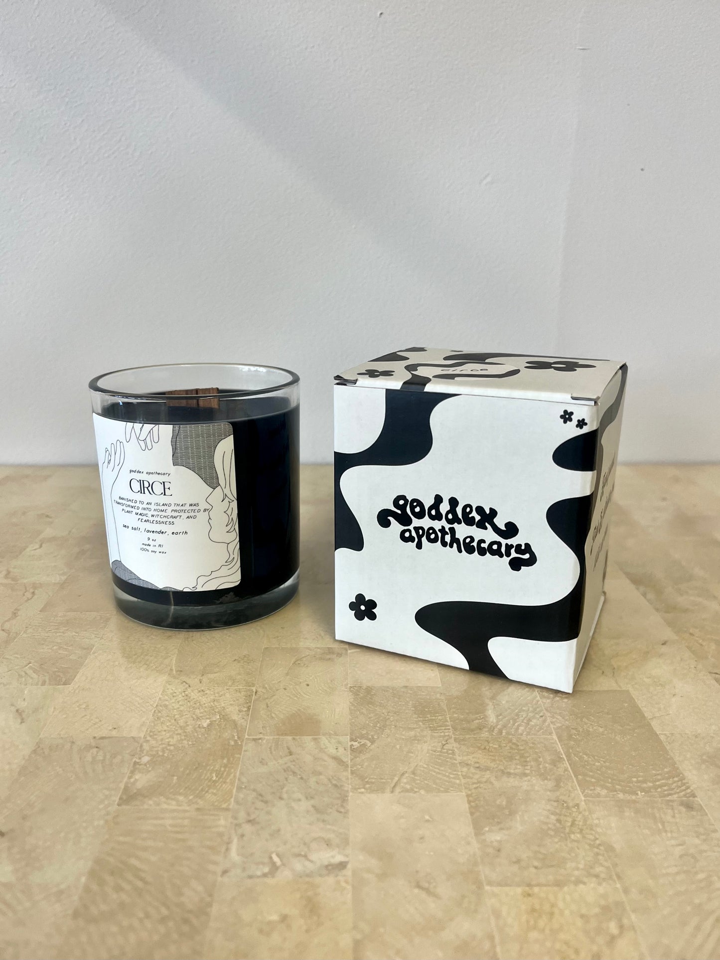 Goddex Circe Sea Salt, Lavender, & Earth Soy Candle
