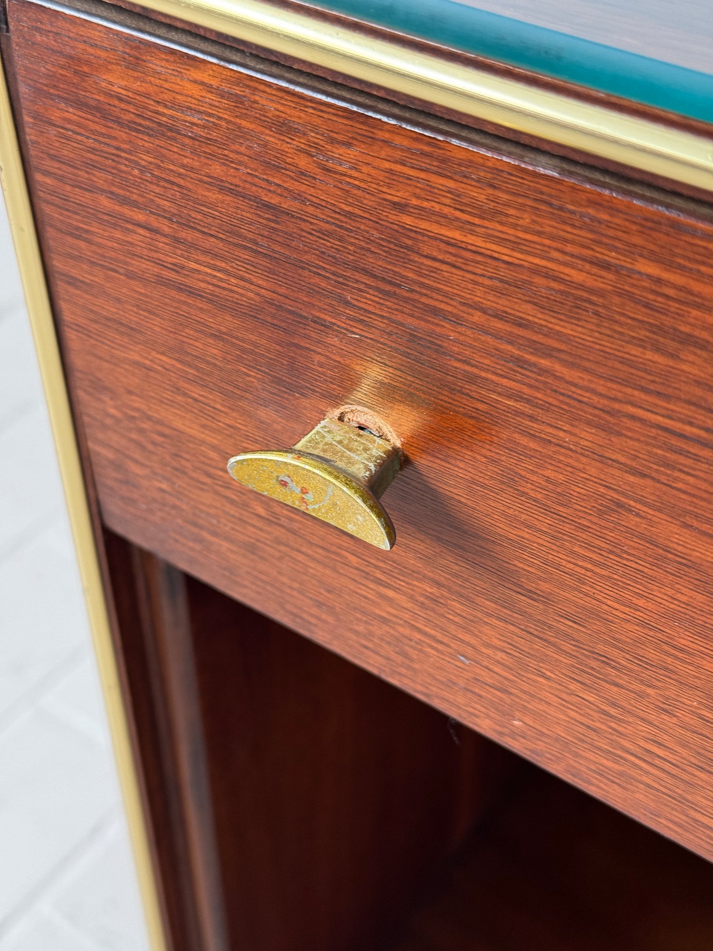 Pair MCM RWay Walnut Nightstands