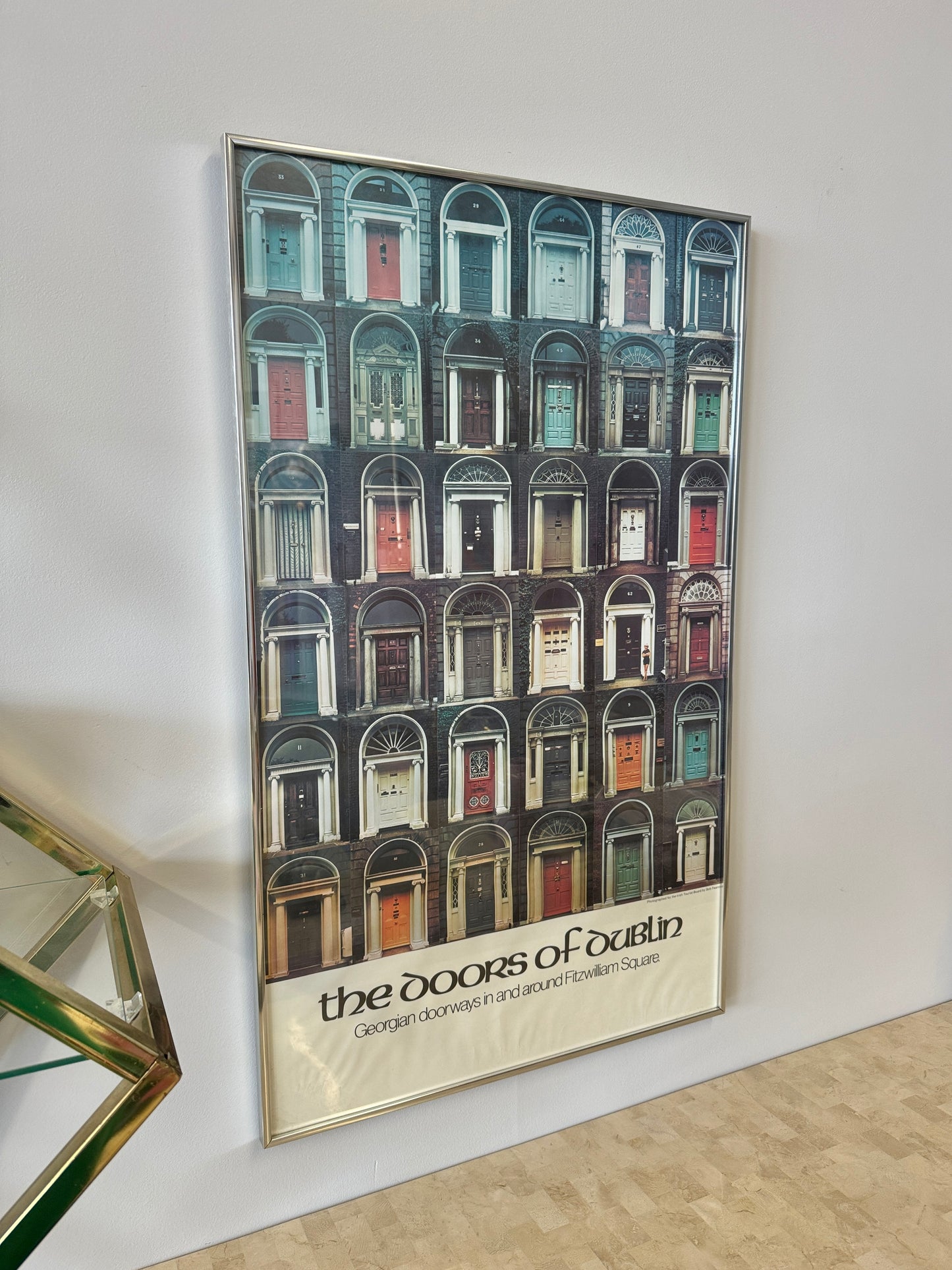Vintage Original “The Doors of Dublin” Framed Poster