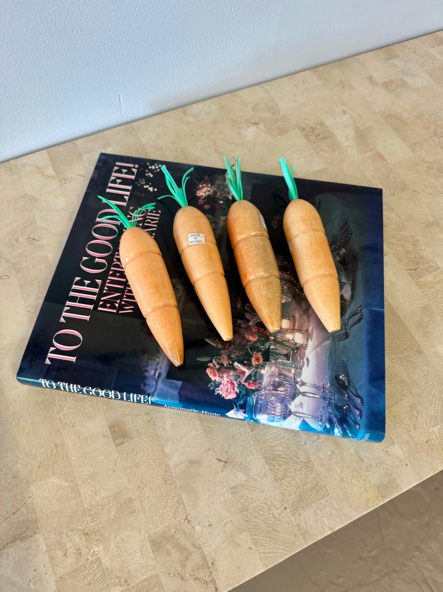 Vintage Alabaster Carrots