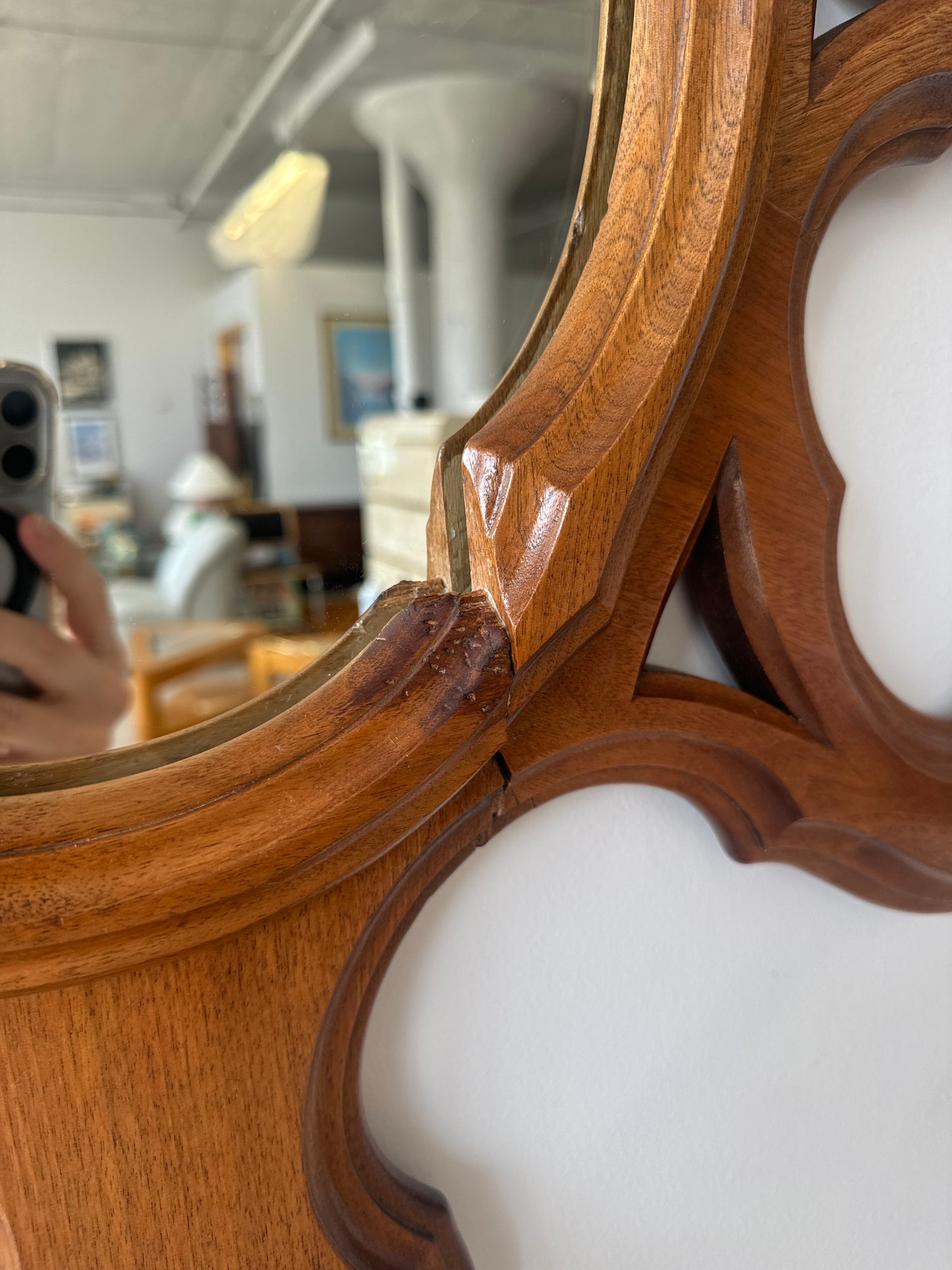 Antique Walnut “Medusa” Hall Tree