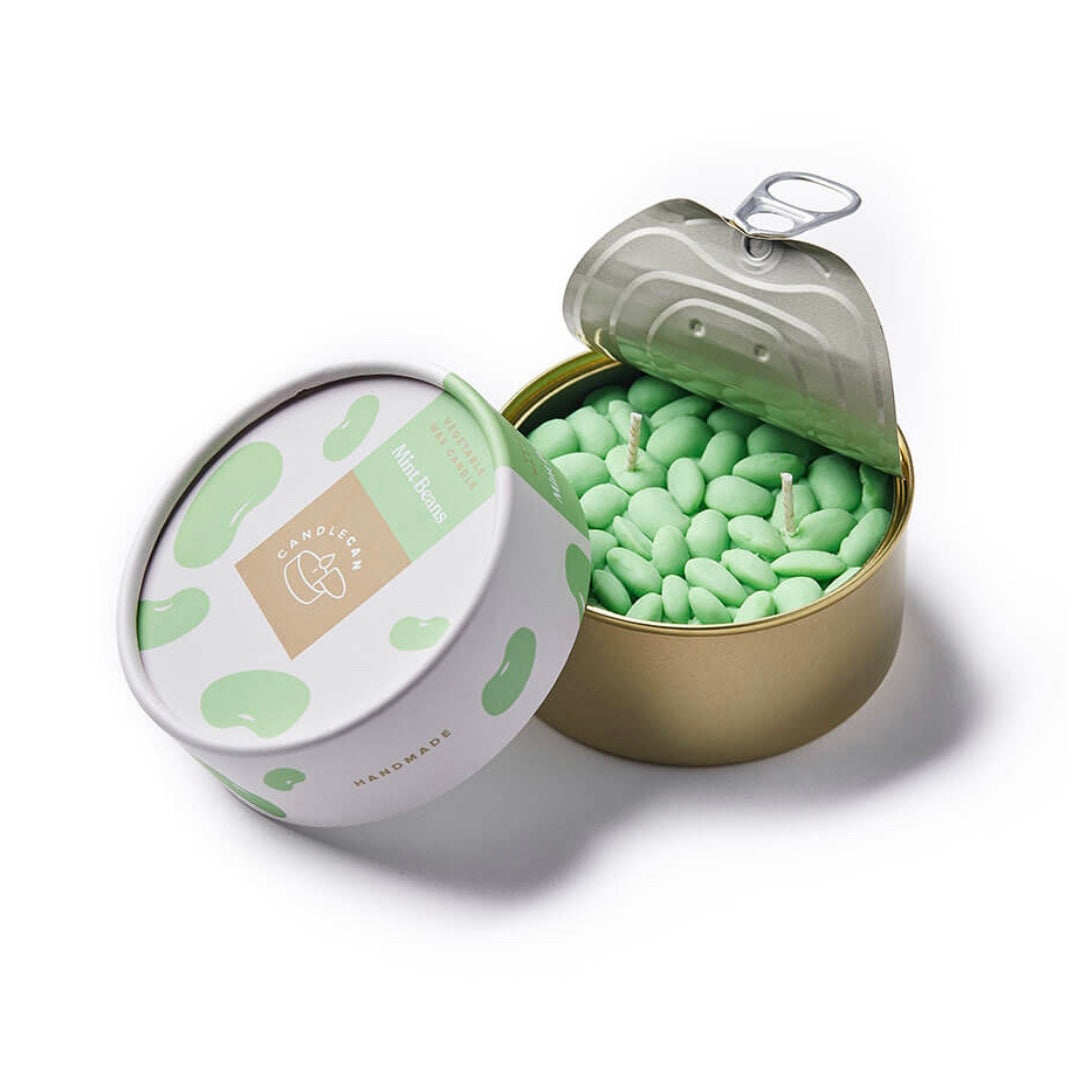 CandleCan Mint Beans Tin Candle