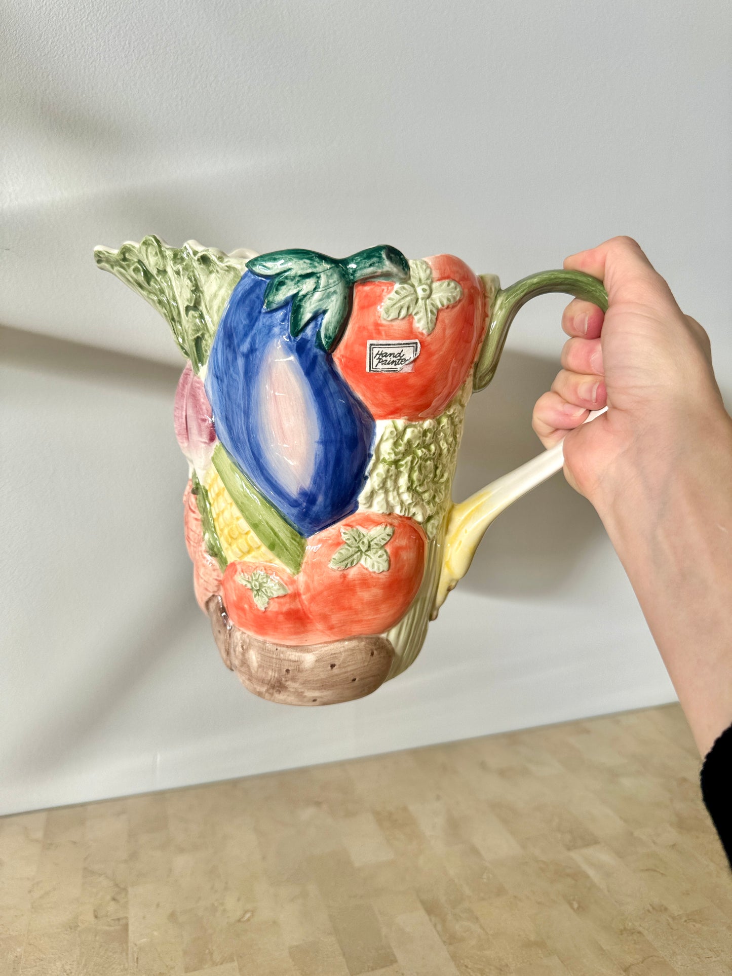 Vintage 1986 Fitz & Floyd Vegetable Garden Pitcher