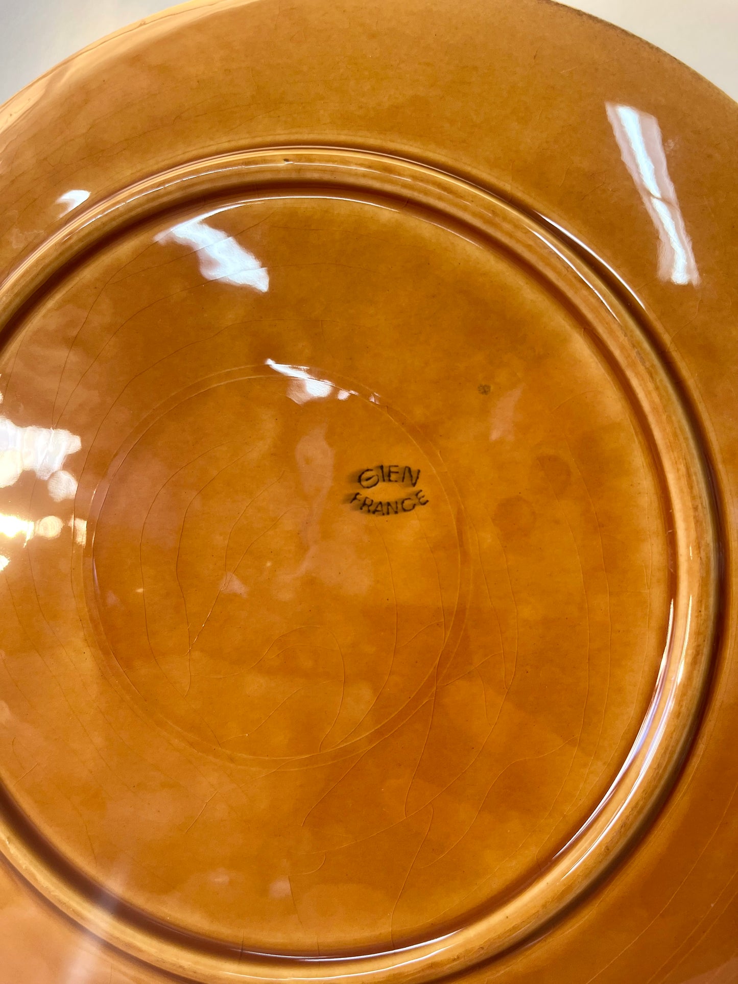 Vintage French Majolica Basketweave Salad Plates