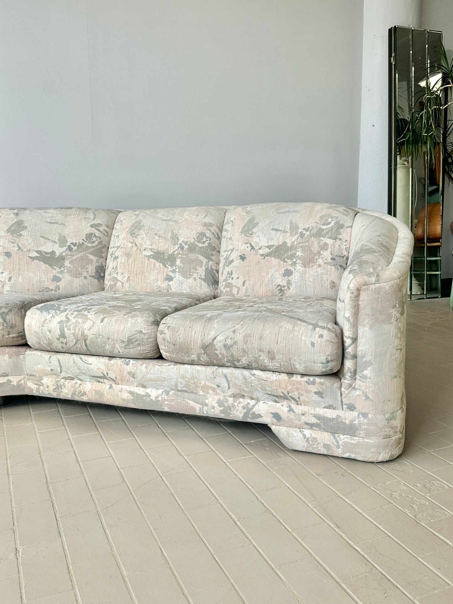 Postmodern Sculpted Sectional Sofa