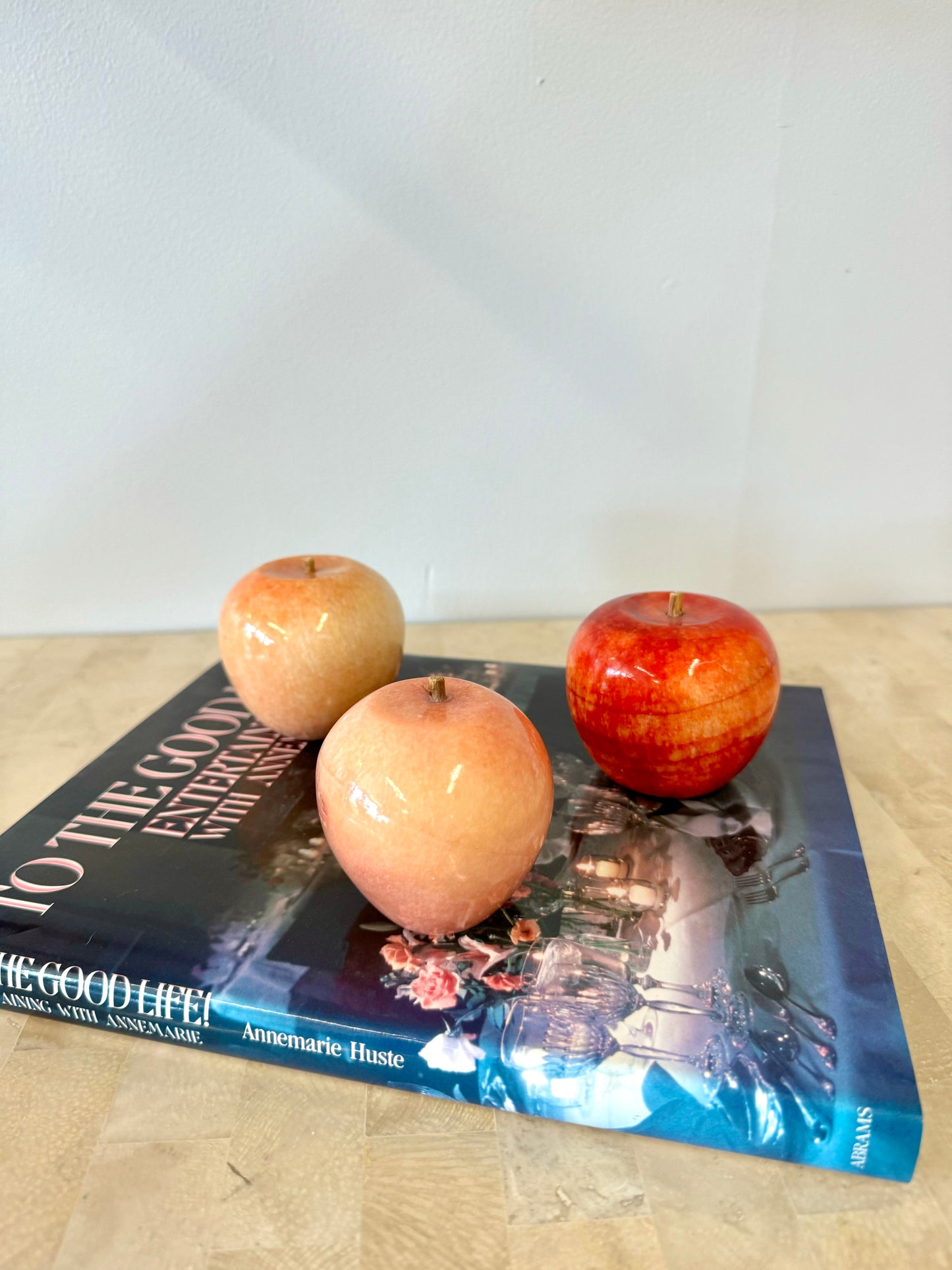 Vintage Alabaster Apples