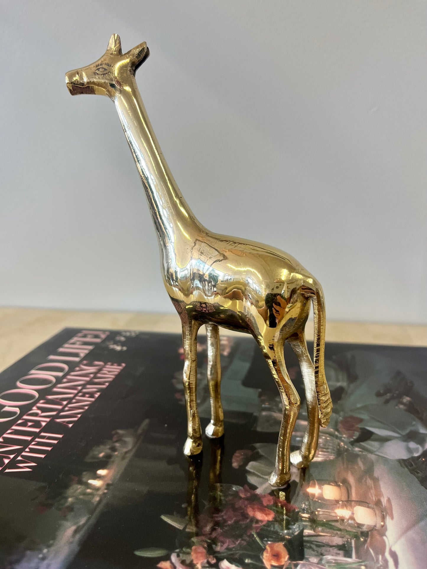 Vintage Brass Giraffe