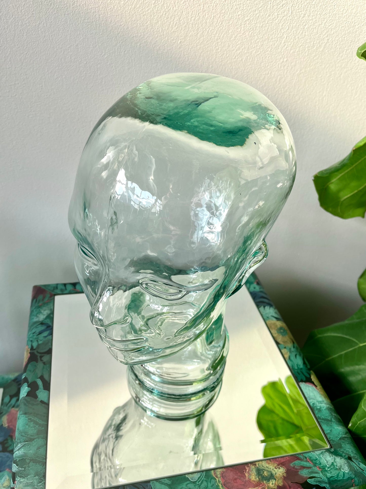 Vintage Glass Mannequin Heads - two available