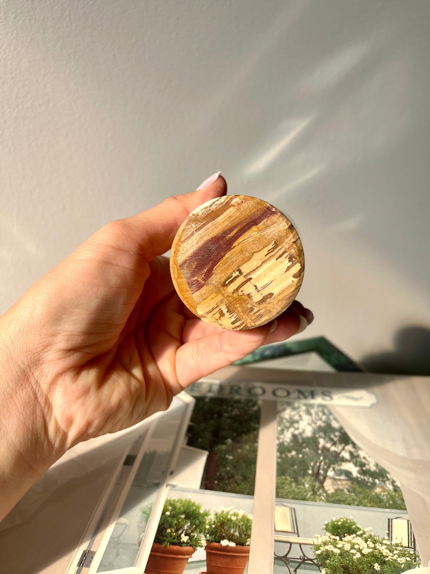 Vintage Onyx Pillar Tealight Candle Holder