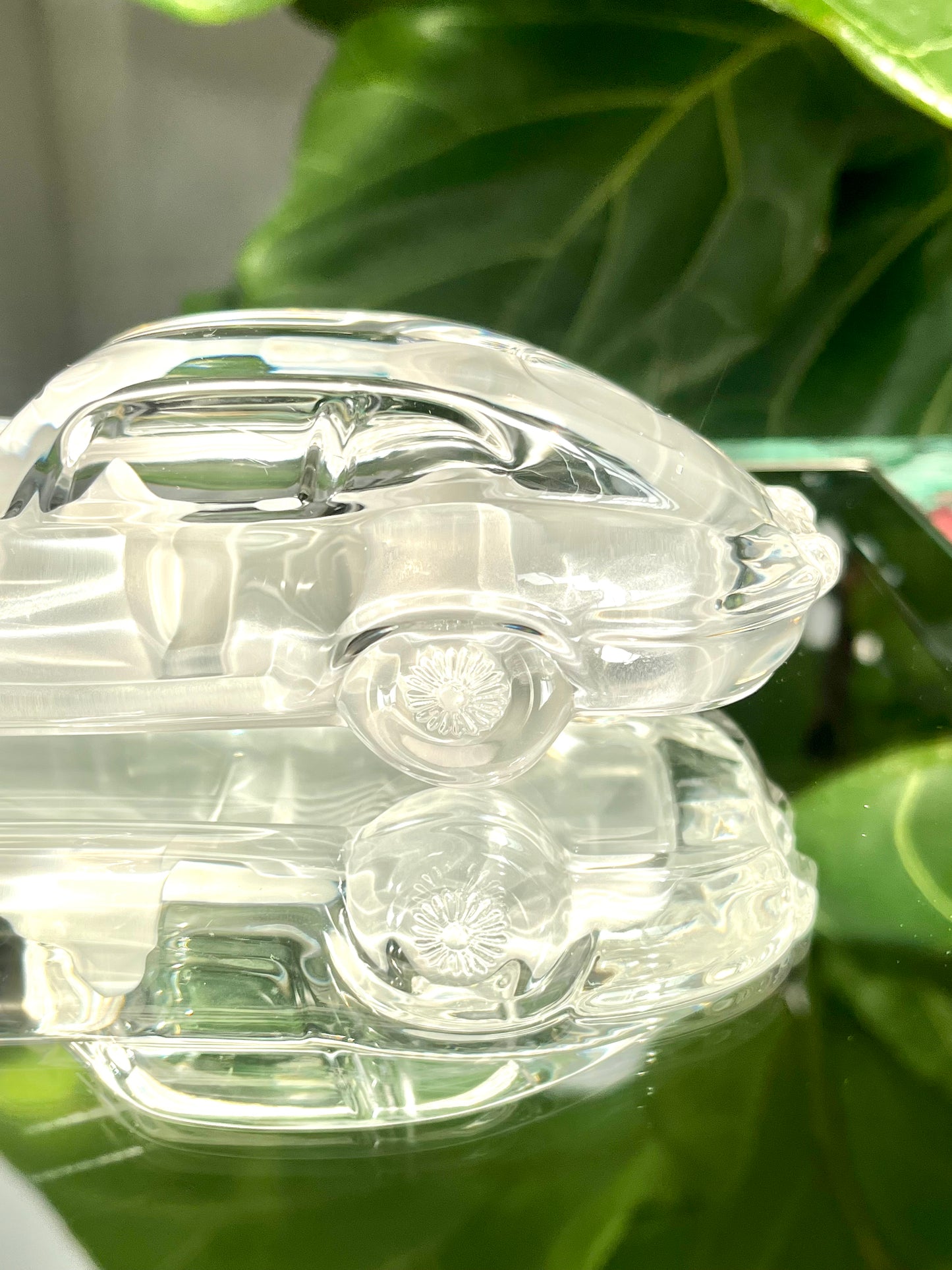 Vintage Hofbauer Crystal Jaguar E-Type Paperweight