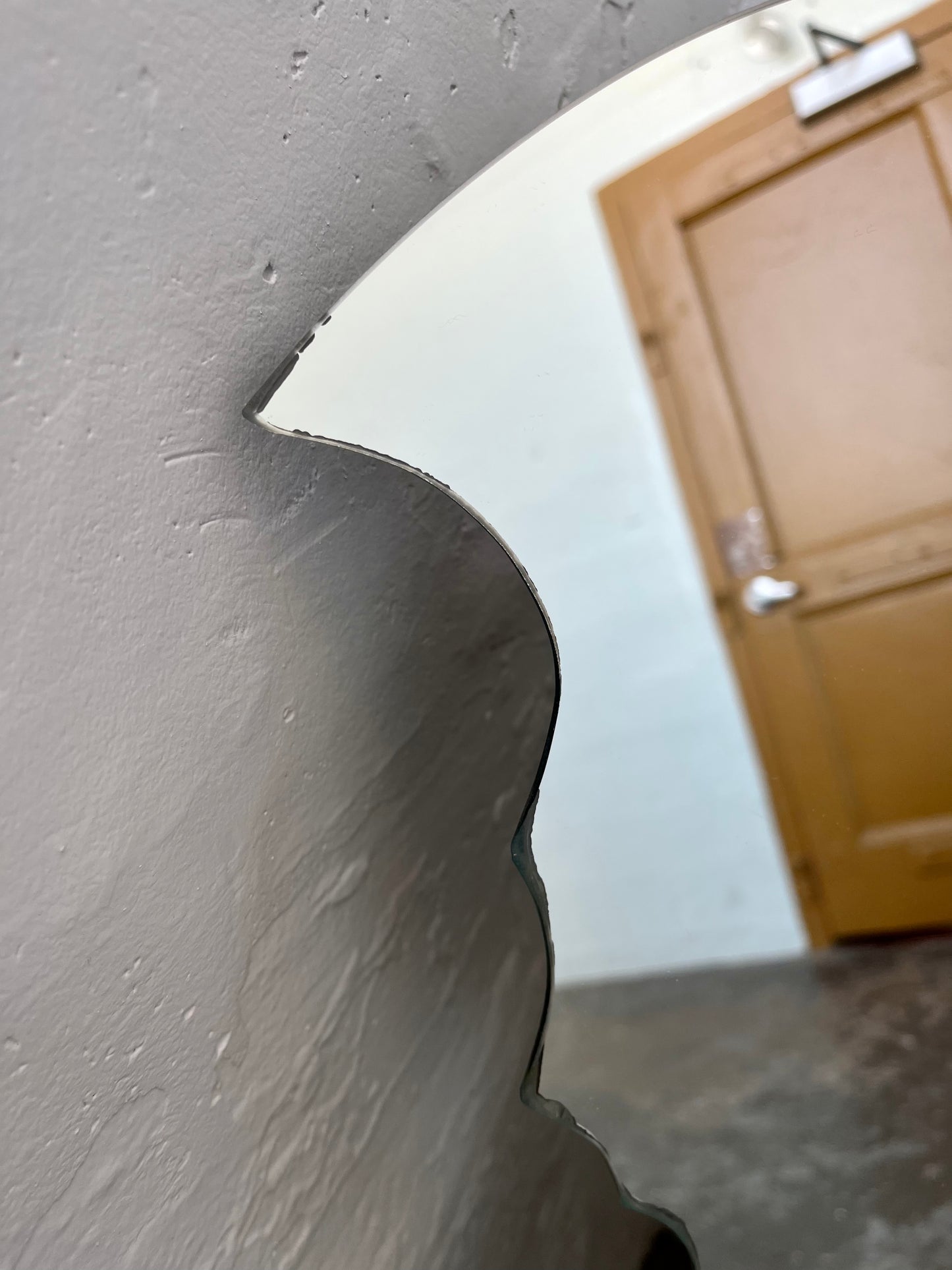 Vintage Artist-made Celestial Stacked Moon Mirror