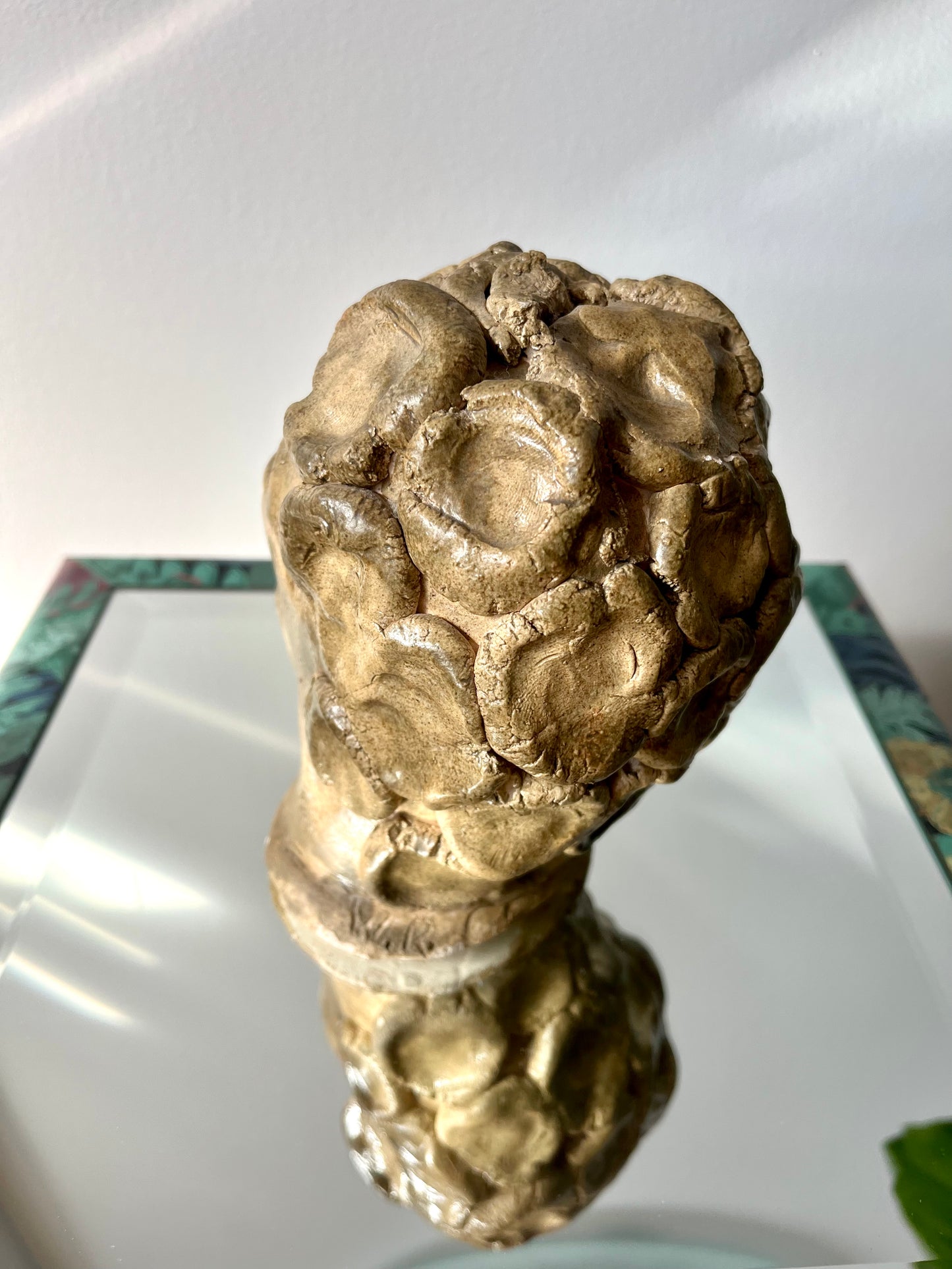 Vintage Artist Signed Studio Pottery Bust