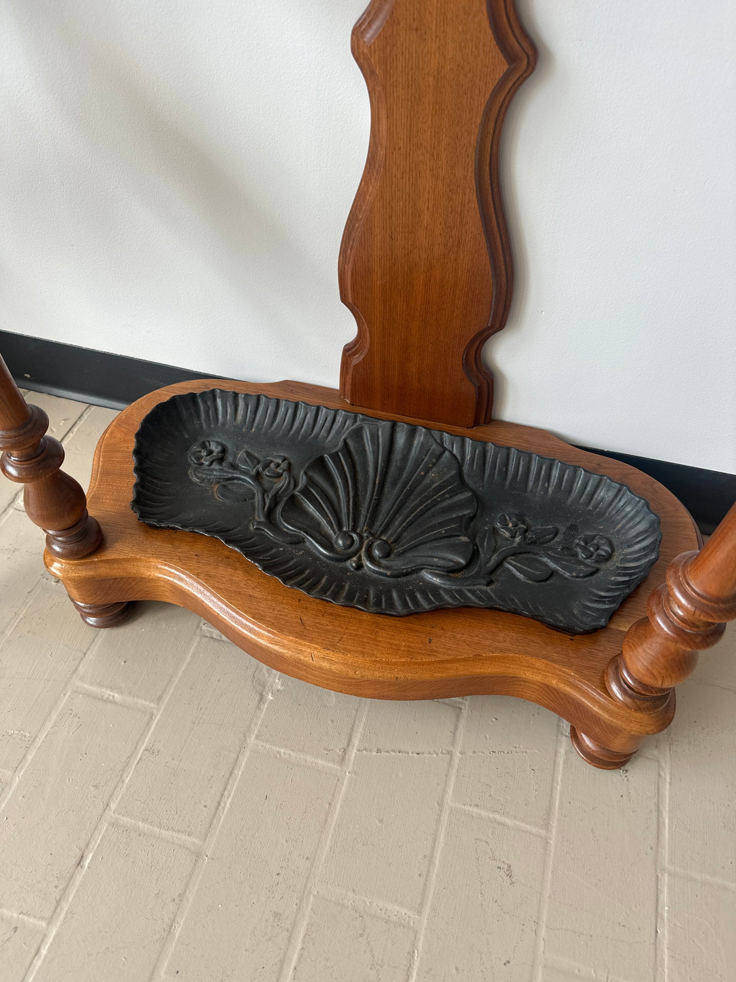 Antique Walnut “Medusa” Hall Tree