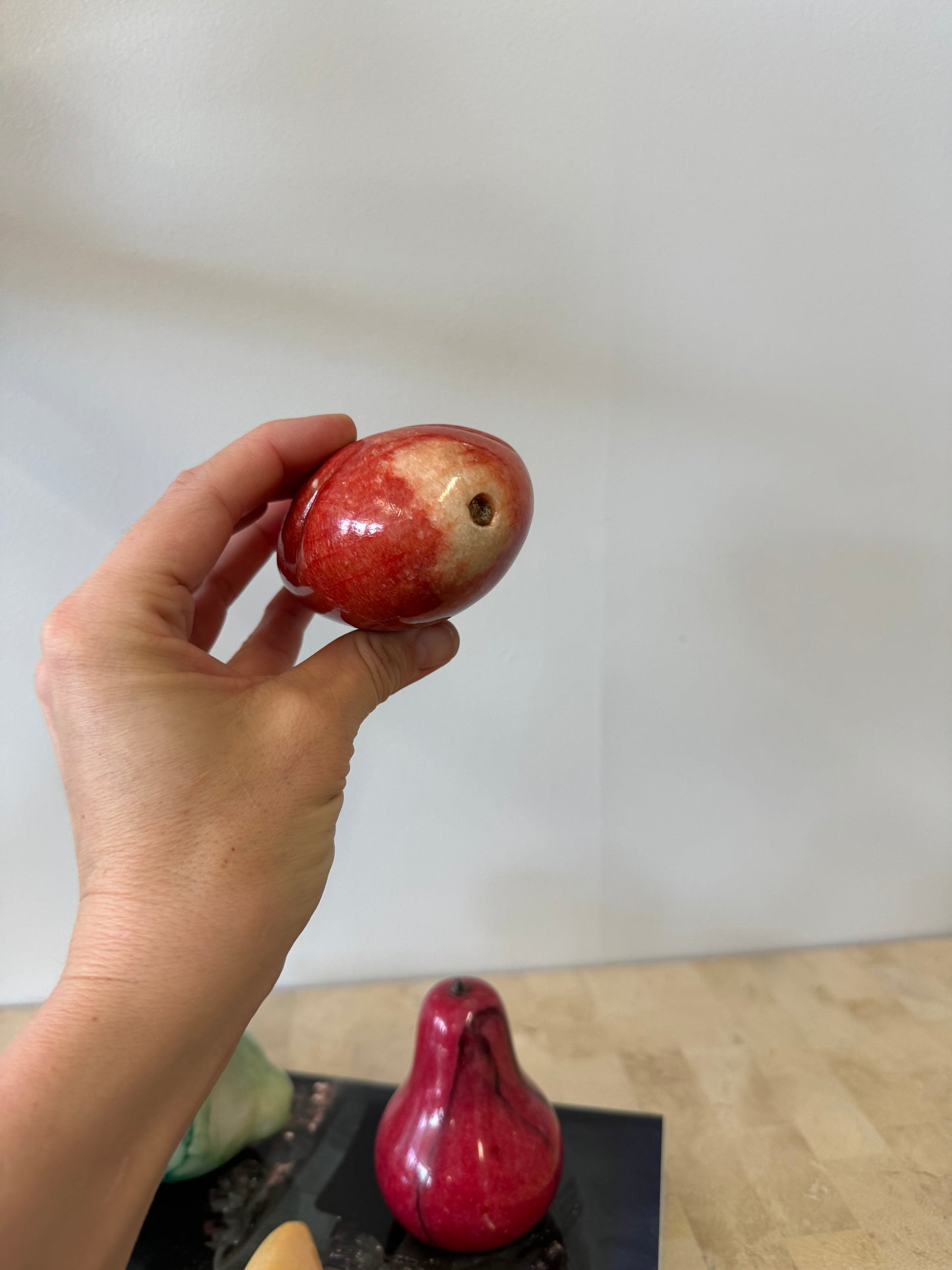 Vintage Alabaster and Marble Fruit