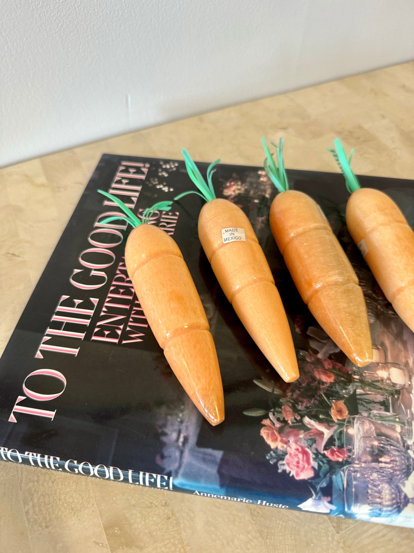 Vintage Alabaster Carrots