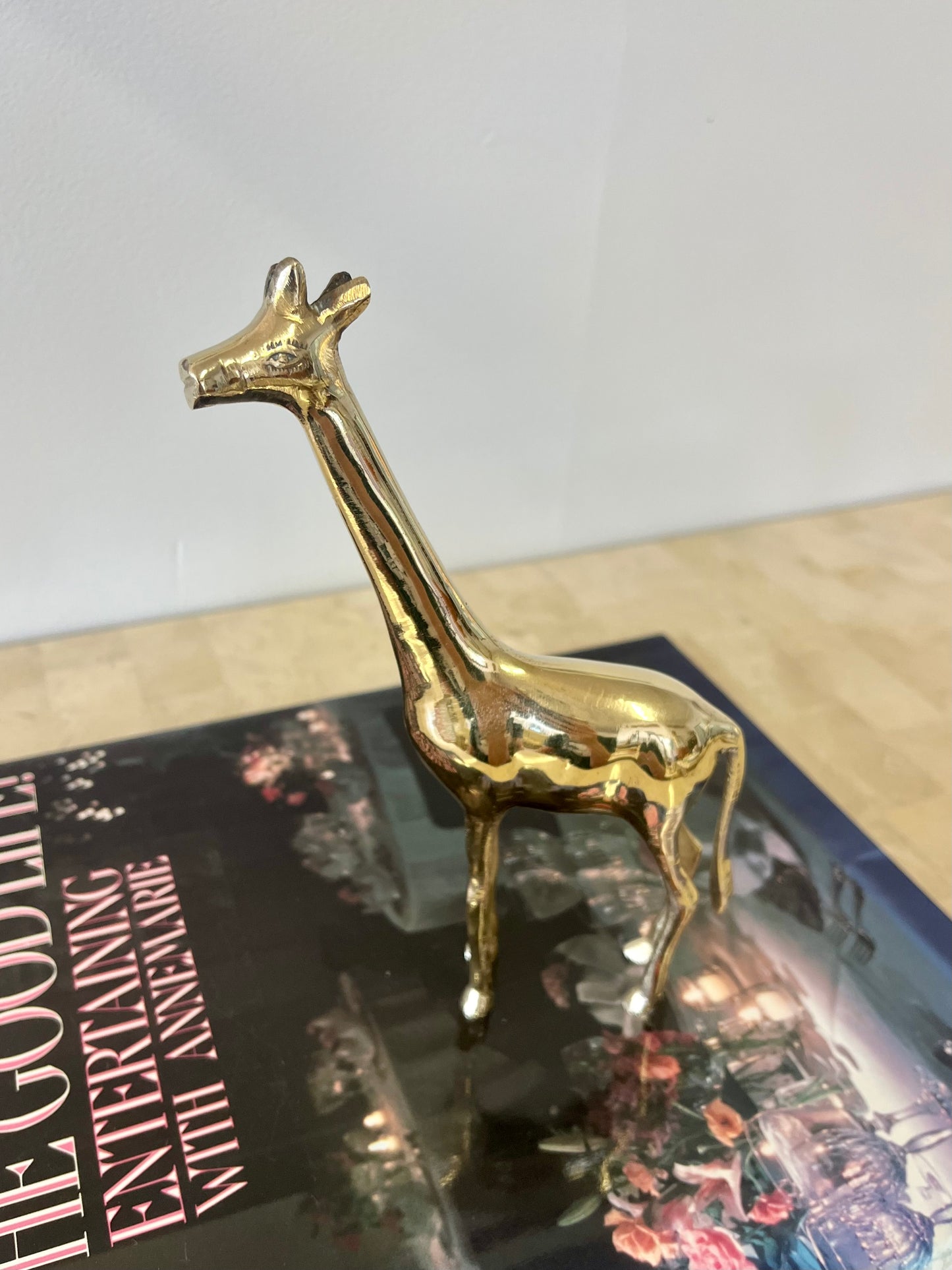 Vintage Brass Giraffe