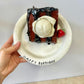 Vintage 1986 Handmade Ceramic Birthday Cake and Ice Cream