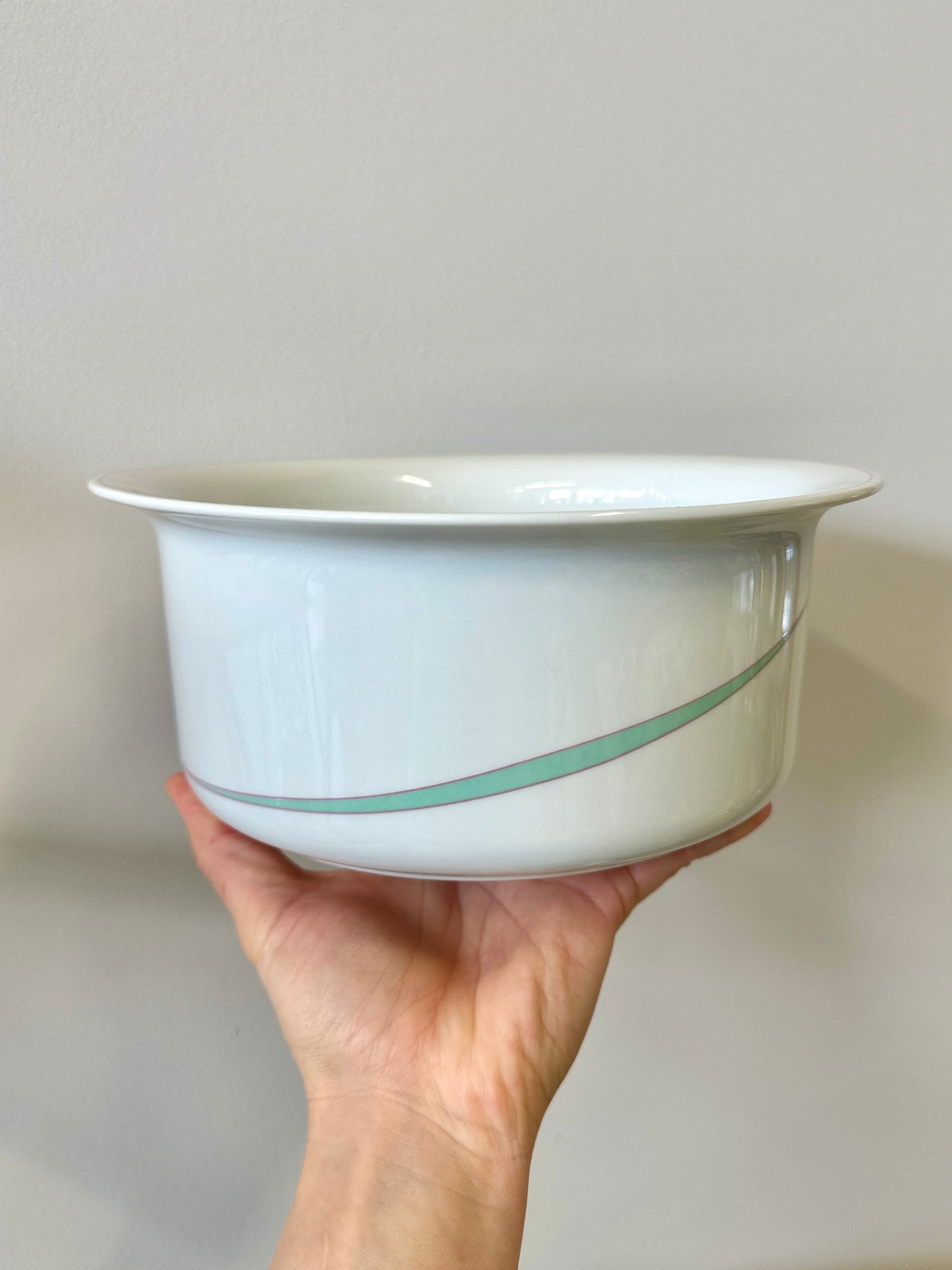 Vintage 1980s Pastel Rimmed Porcelain Arzberg “Orion” Tableware Set