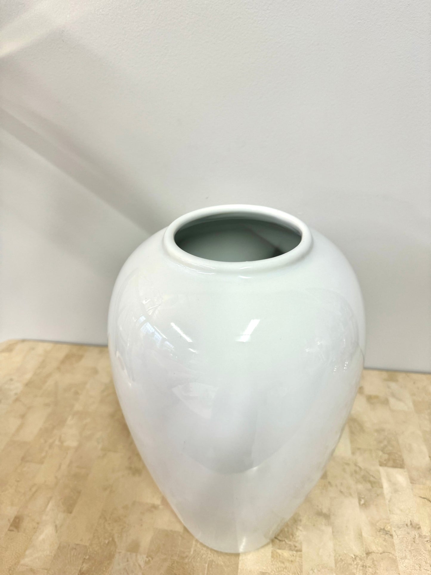 Vintage 1993 White Deco Style Royal Haeger Vase