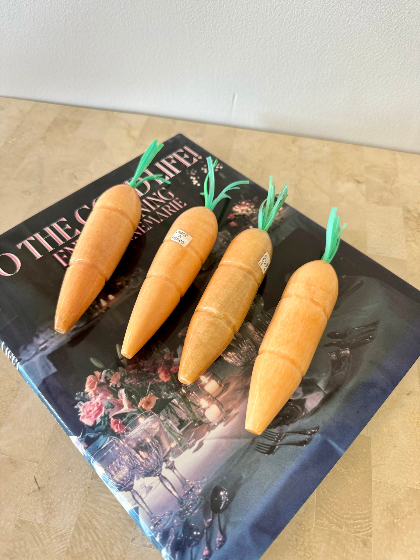 Vintage Alabaster Carrots