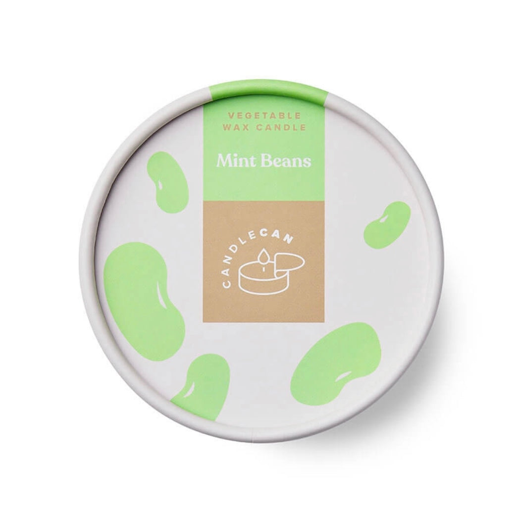 CandleCan Mint Beans Tin Candle