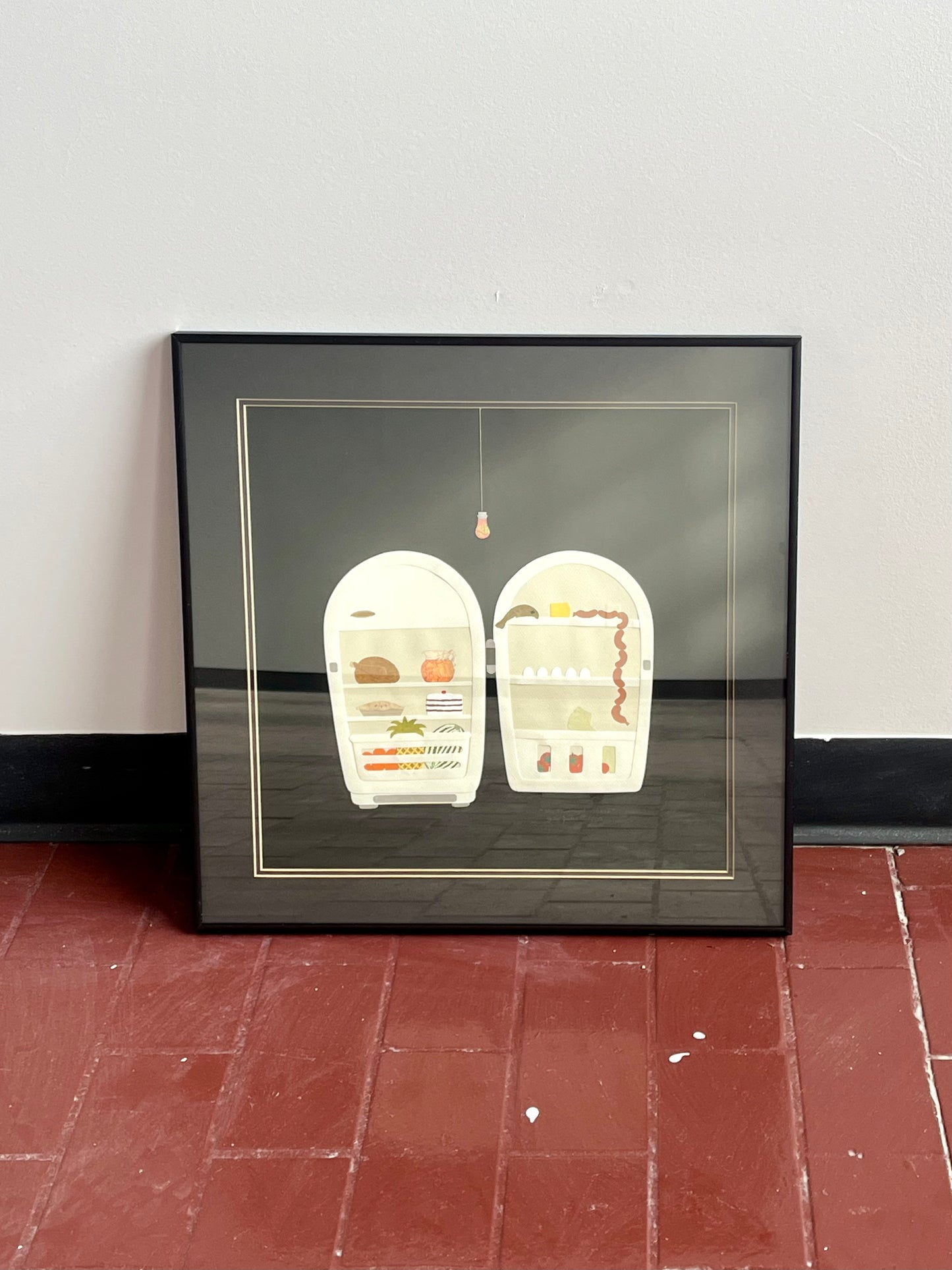 Vintage 2000 Collage Art “The Midnight Snack” by Julie Judes