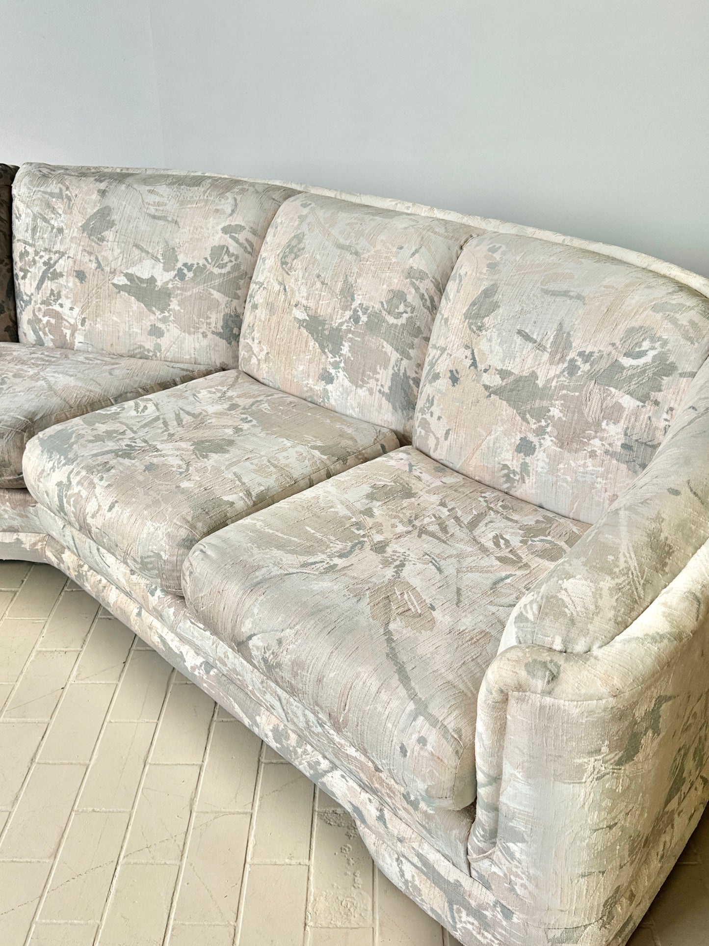 Postmodern Sculpted Sectional Sofa