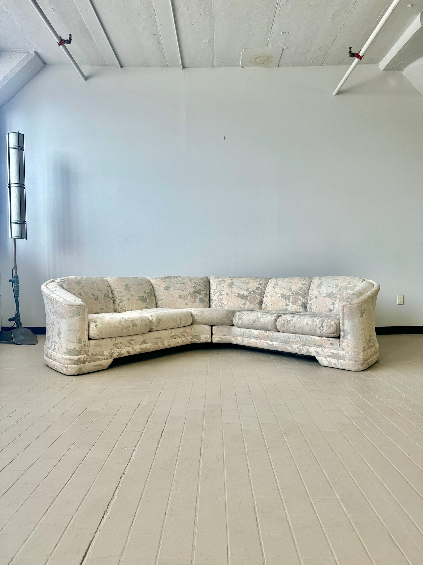 Postmodern Sculpted Sectional Sofa