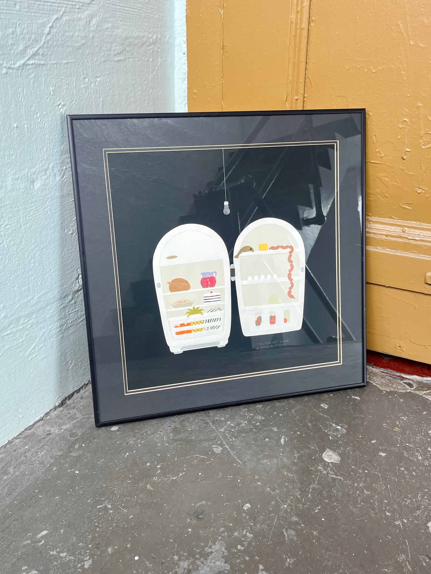 Vintage 2000 Collage Art “The Midnight Snack” by Julie Judes