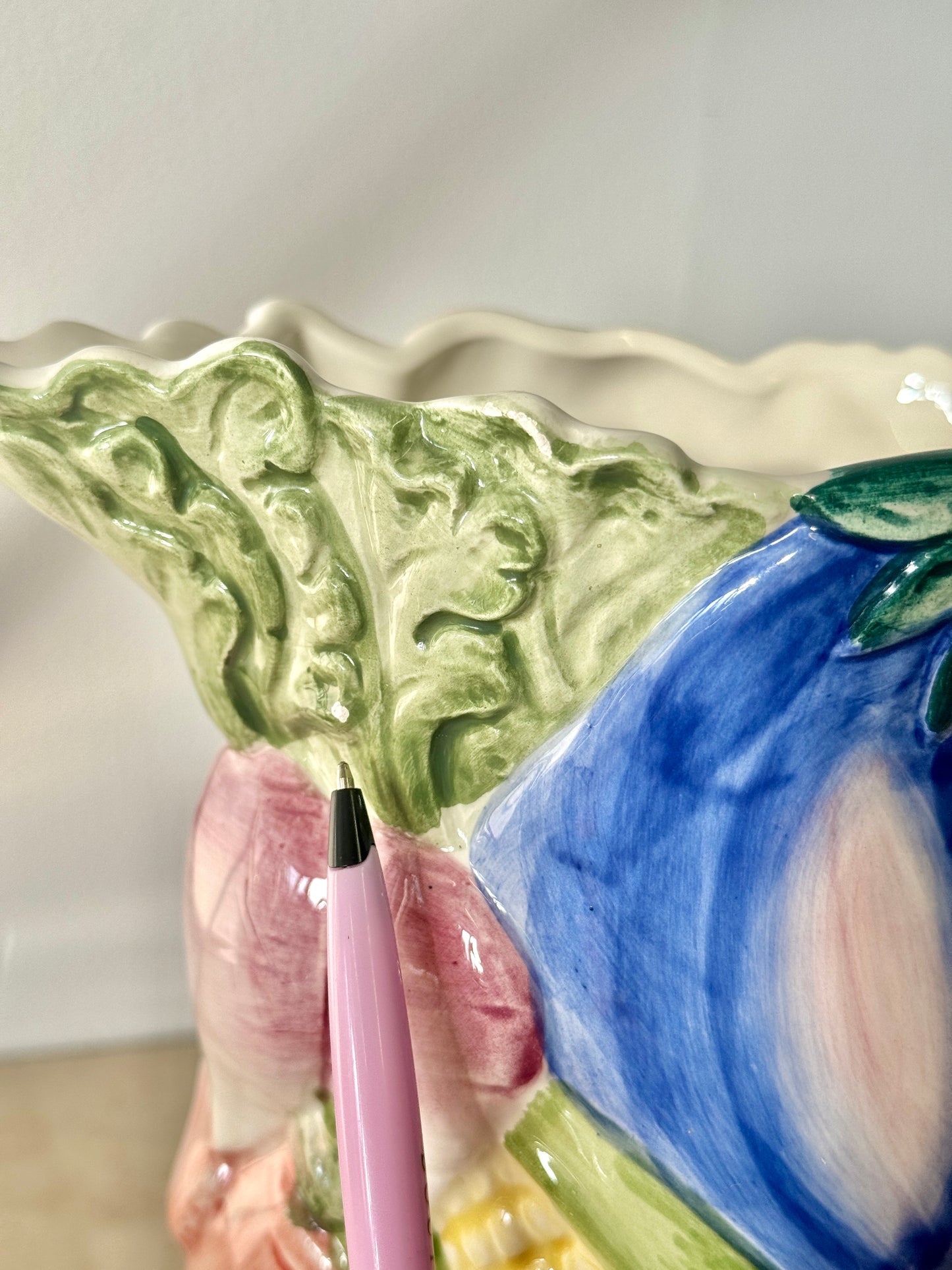 Vintage 1986 Fitz & Floyd Vegetable Garden Pitcher