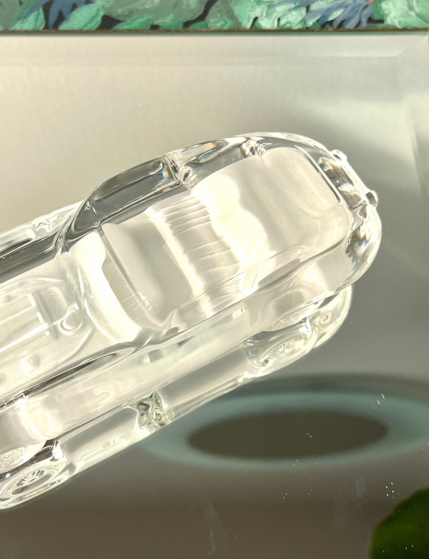 Vintage Hofbauer Crystal Jaguar E-Type Paperweight
