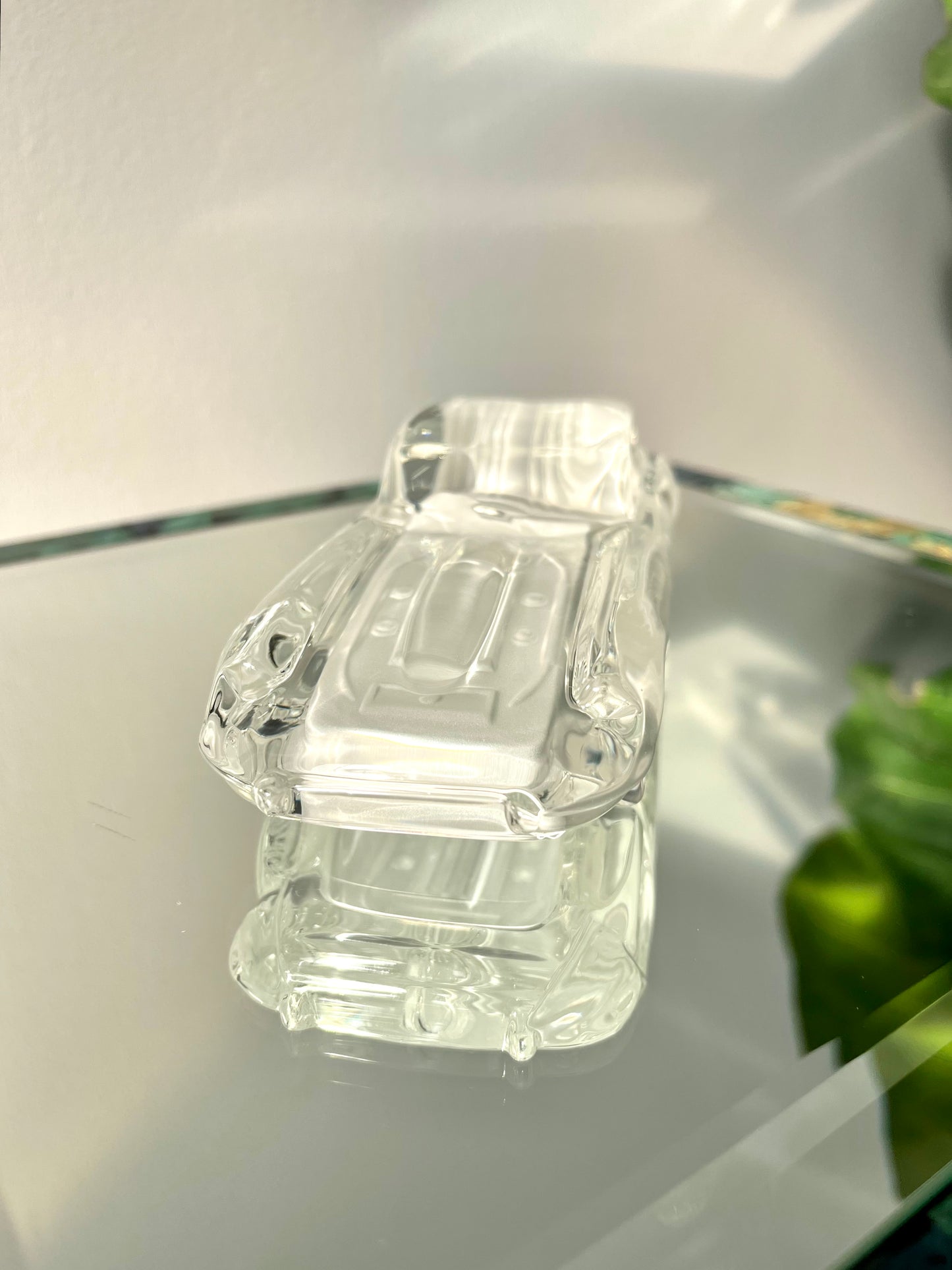 Vintage Hofbauer Crystal Jaguar E-Type Paperweight