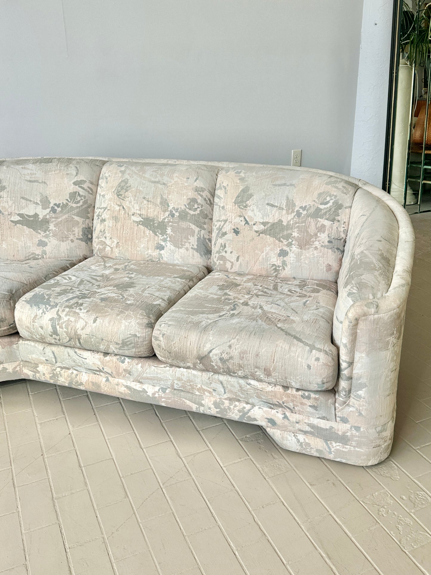 Postmodern Sculpted Sectional Sofa